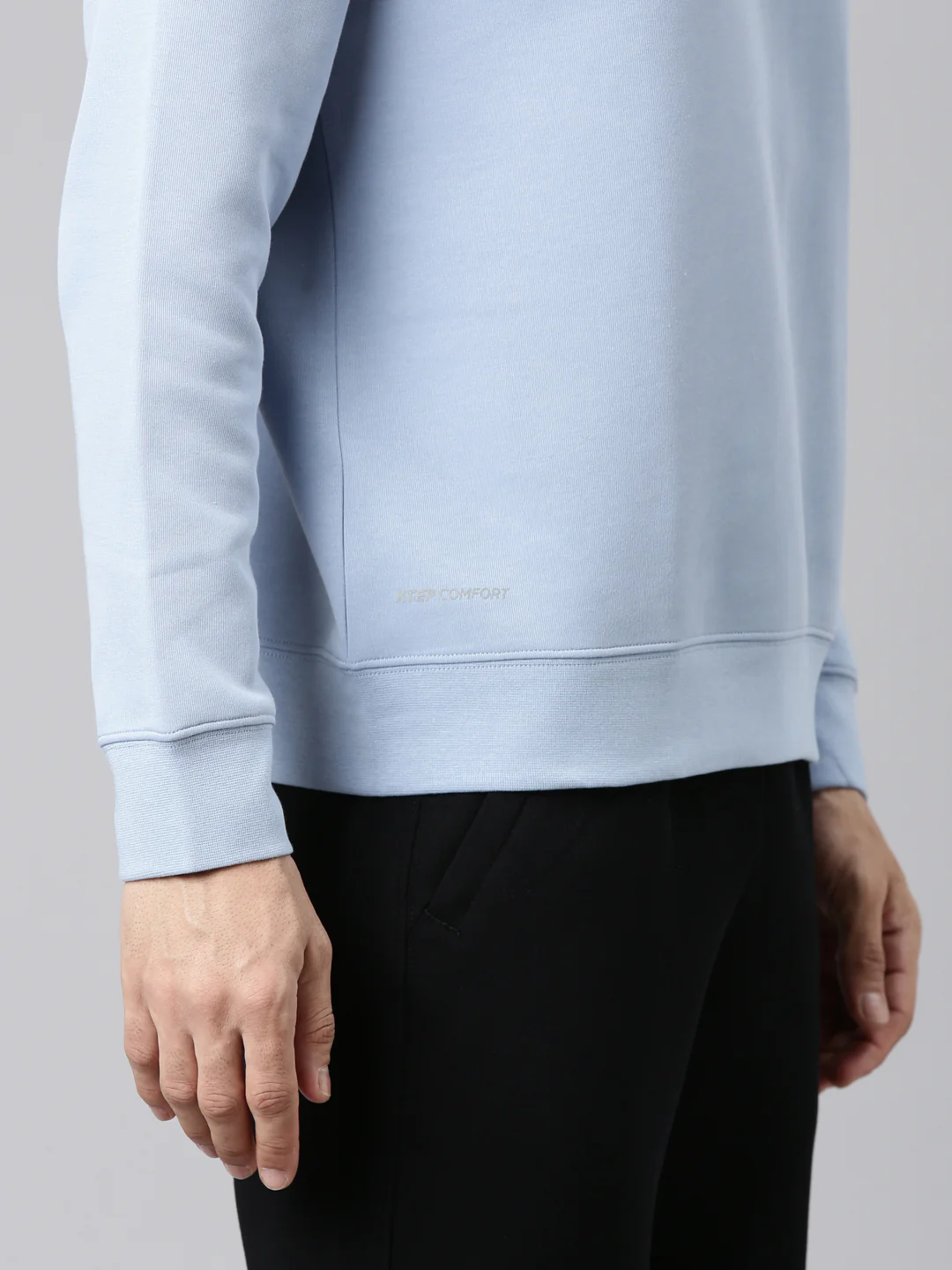 Seamless Running Sweatshirt - Greyish Blue - Image 8
