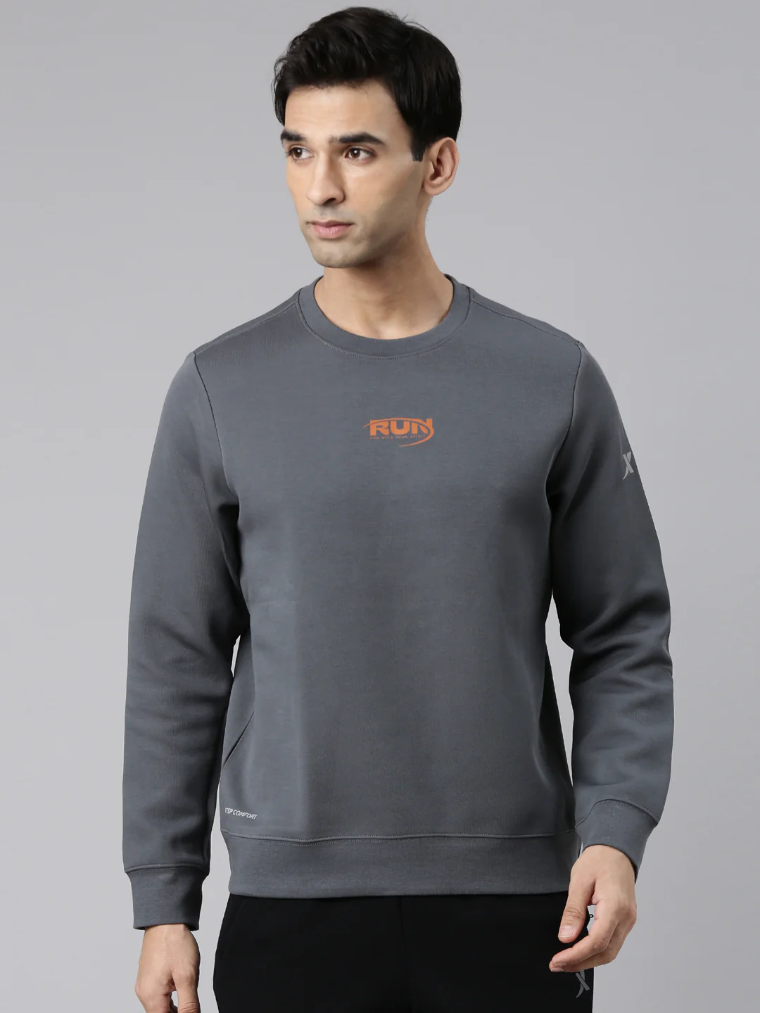 Seamless Running Sweatshirt - Greyish Blue - Image 9