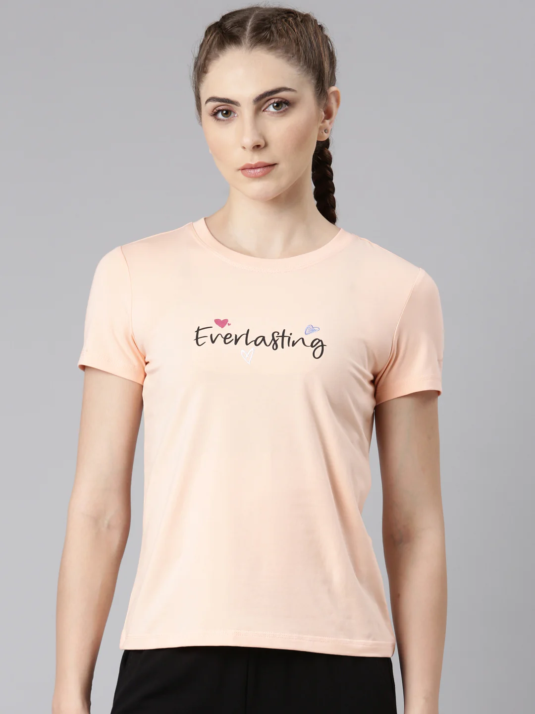 Comfort Short-Sleeve Training T-Shirt - Pink/Green - Image 10