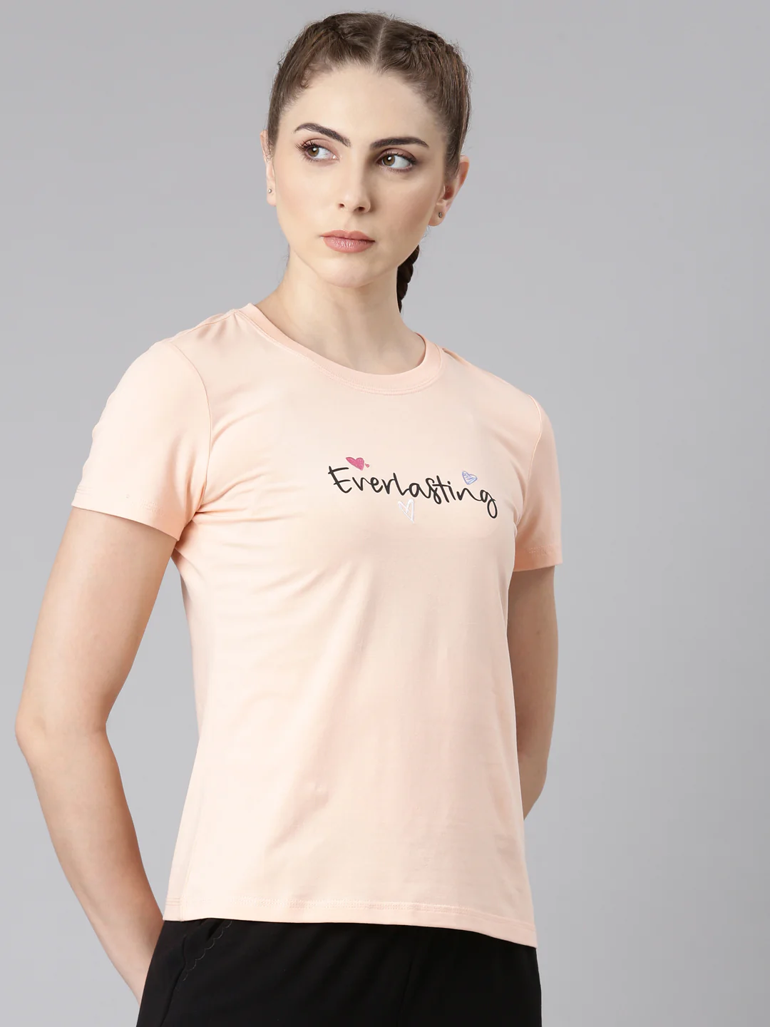 Comfort Short-Sleeve Training T-Shirt - Pink/Green - Image 11