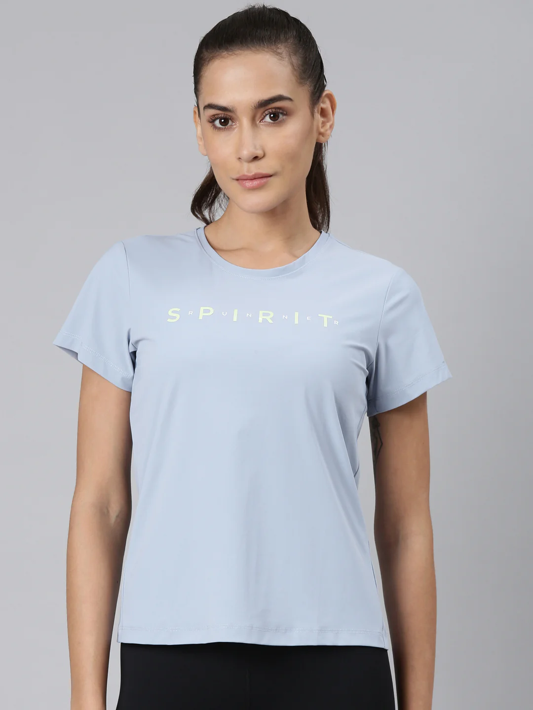 Comfort Short-Sleeve Training T-Shirt - Tina Blue - Image 8