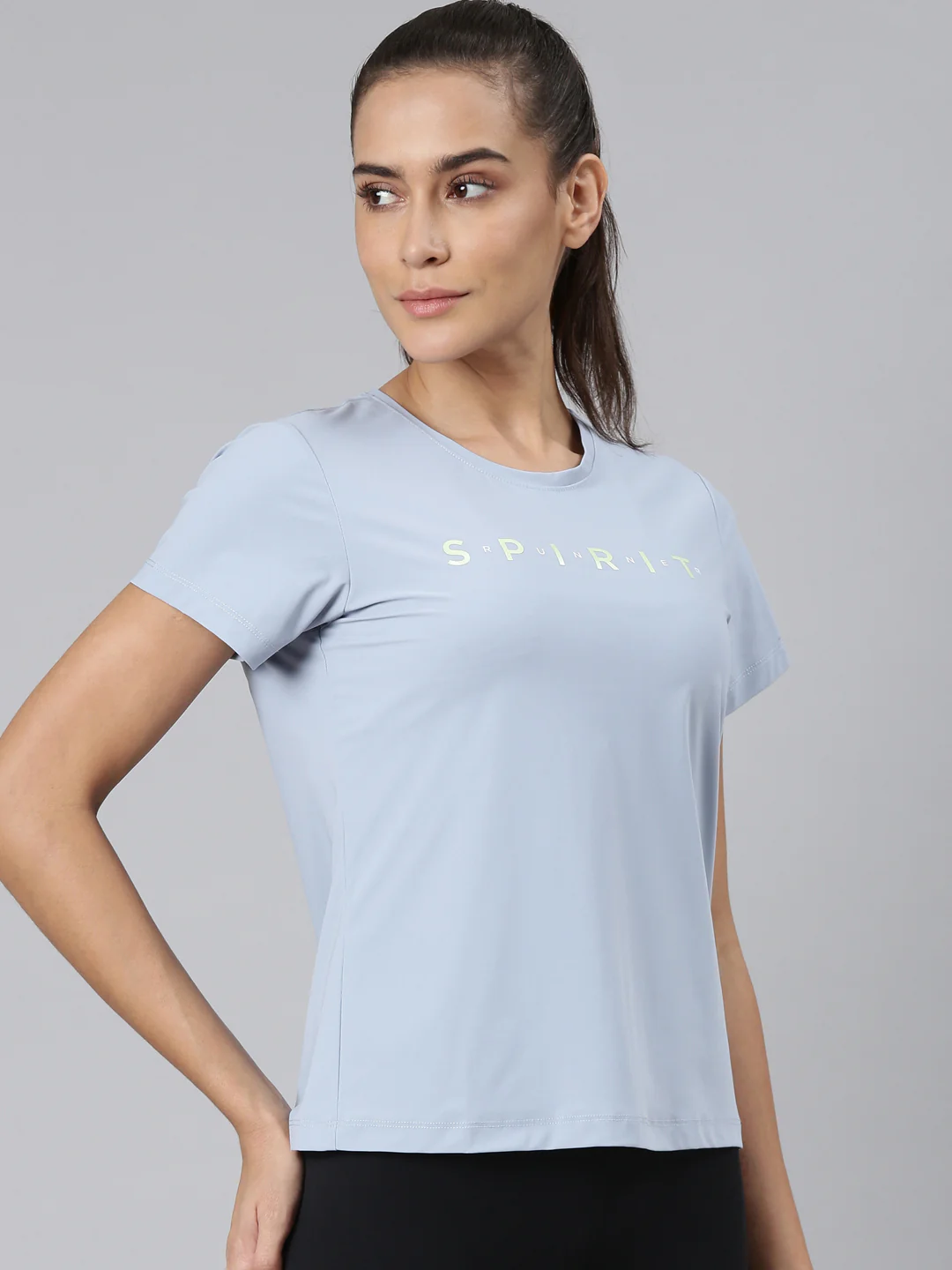 Comfort Short-Sleeve Training T-Shirt - Tina Blue - Image 9
