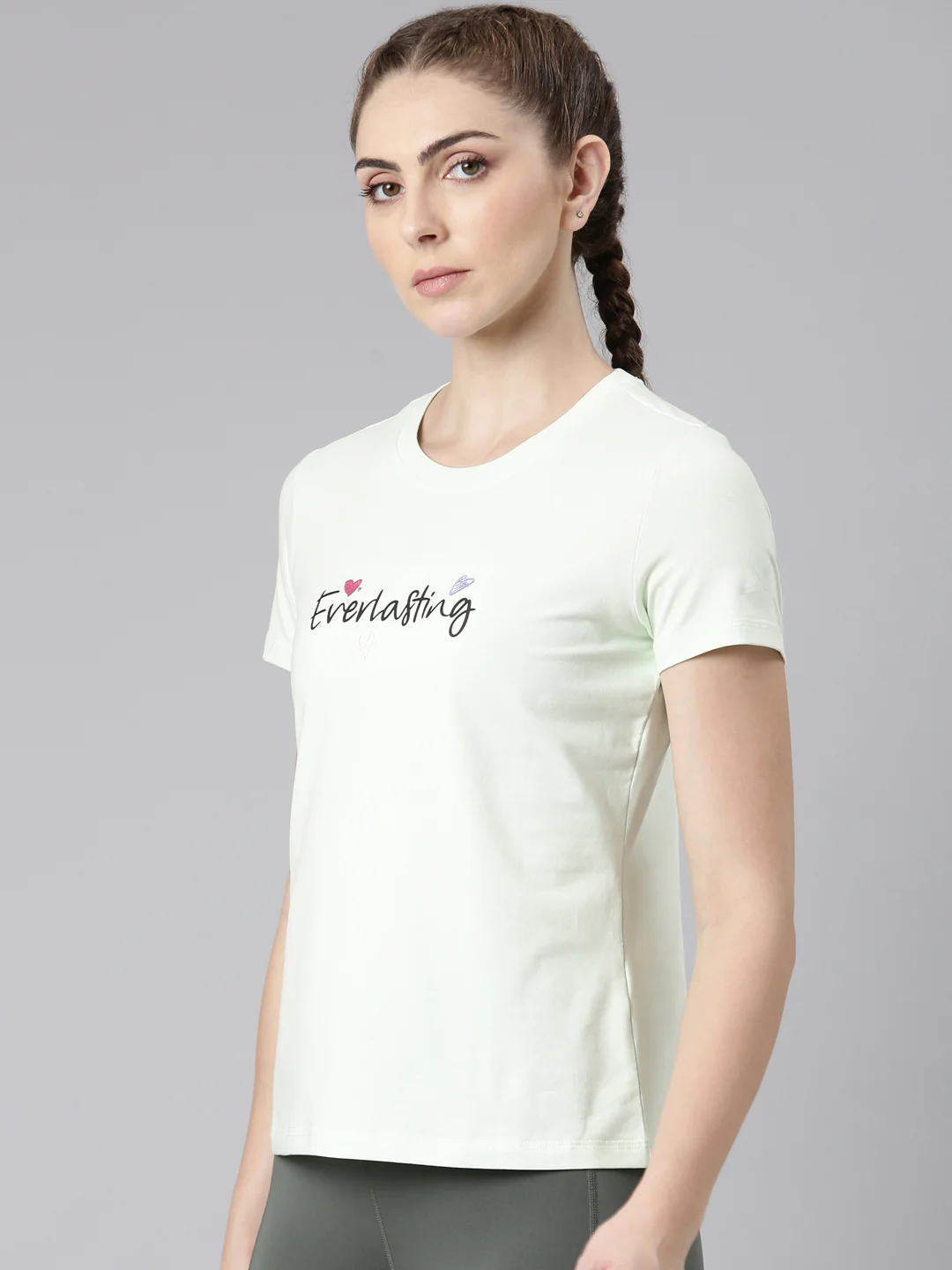 Comfort Short-Sleeve Training T-Shirt - Pink/Green - Image 3