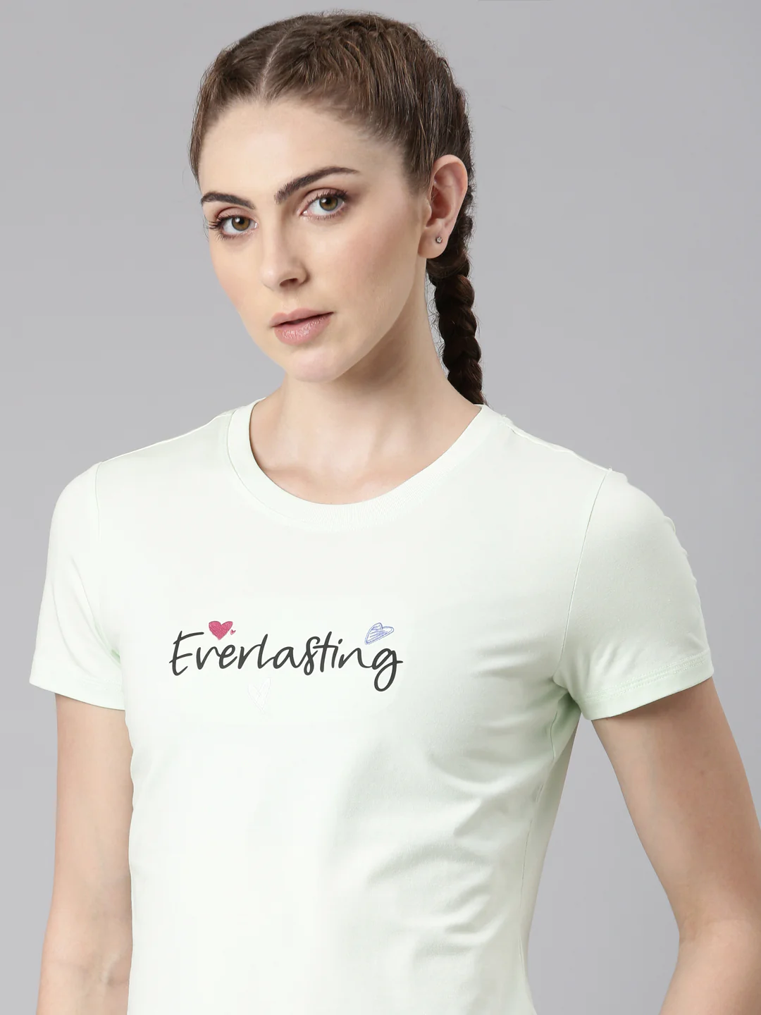 Comfort Short-Sleeve Training T-Shirt - Pink/Green - Image 5