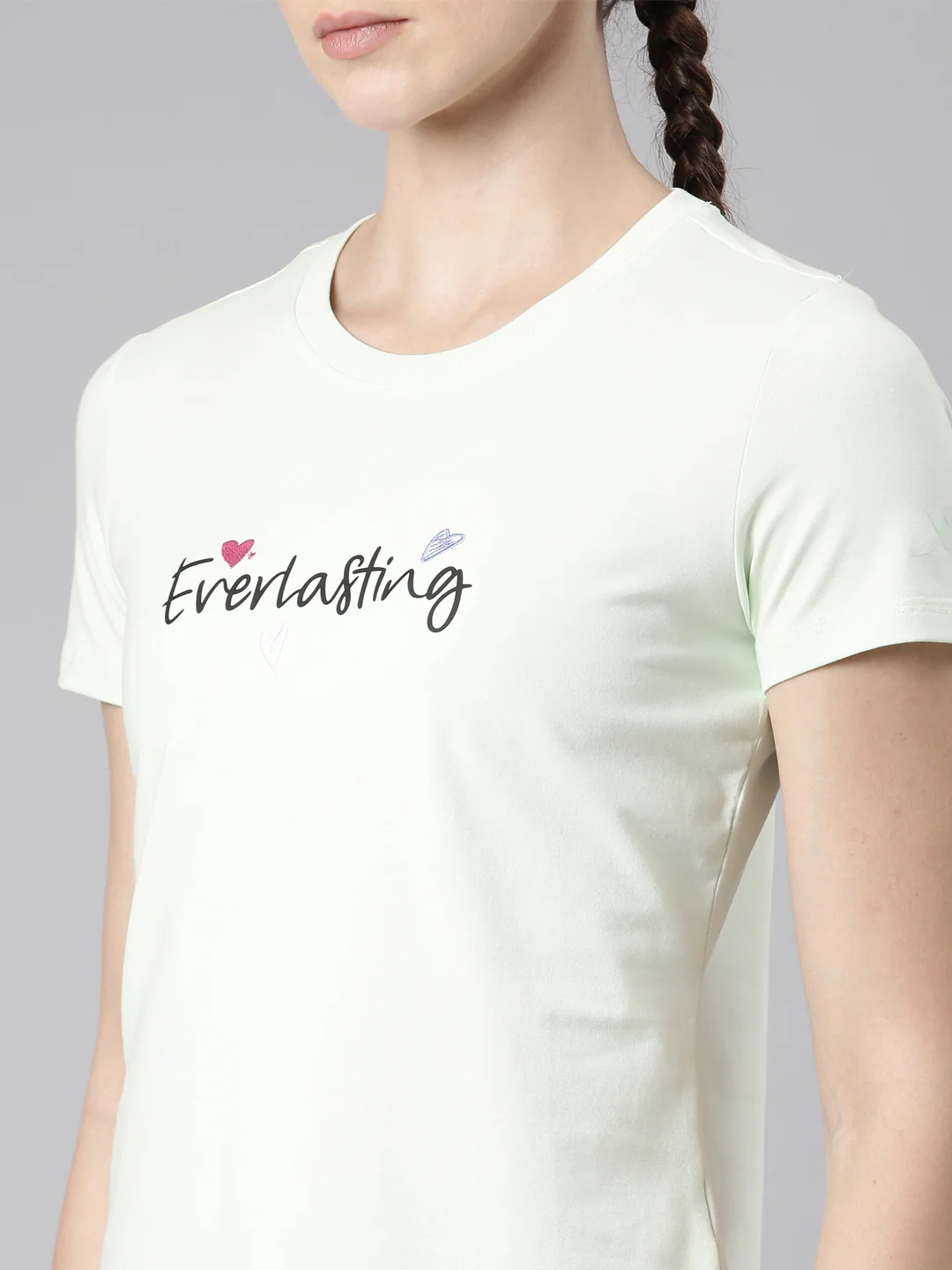 Comfort Short-Sleeve Training T-Shirt - Pink/Green - Image 6