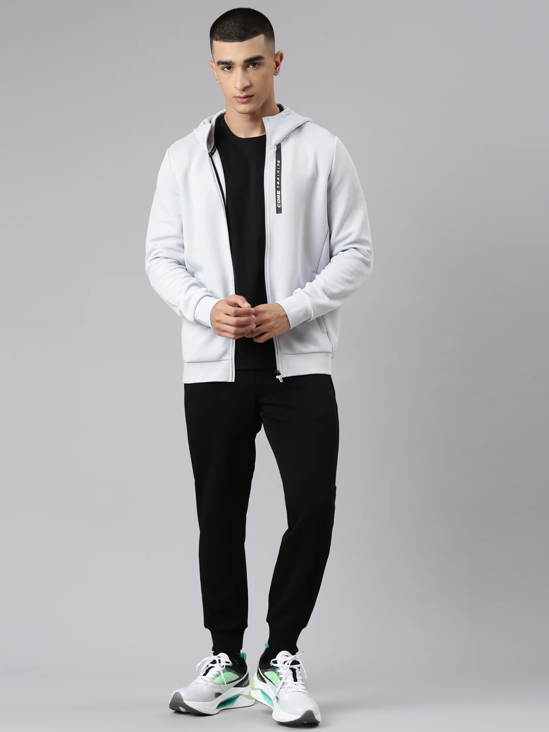 Seamless Dry-Fit Training Sweatshirt - Grey - Image 13