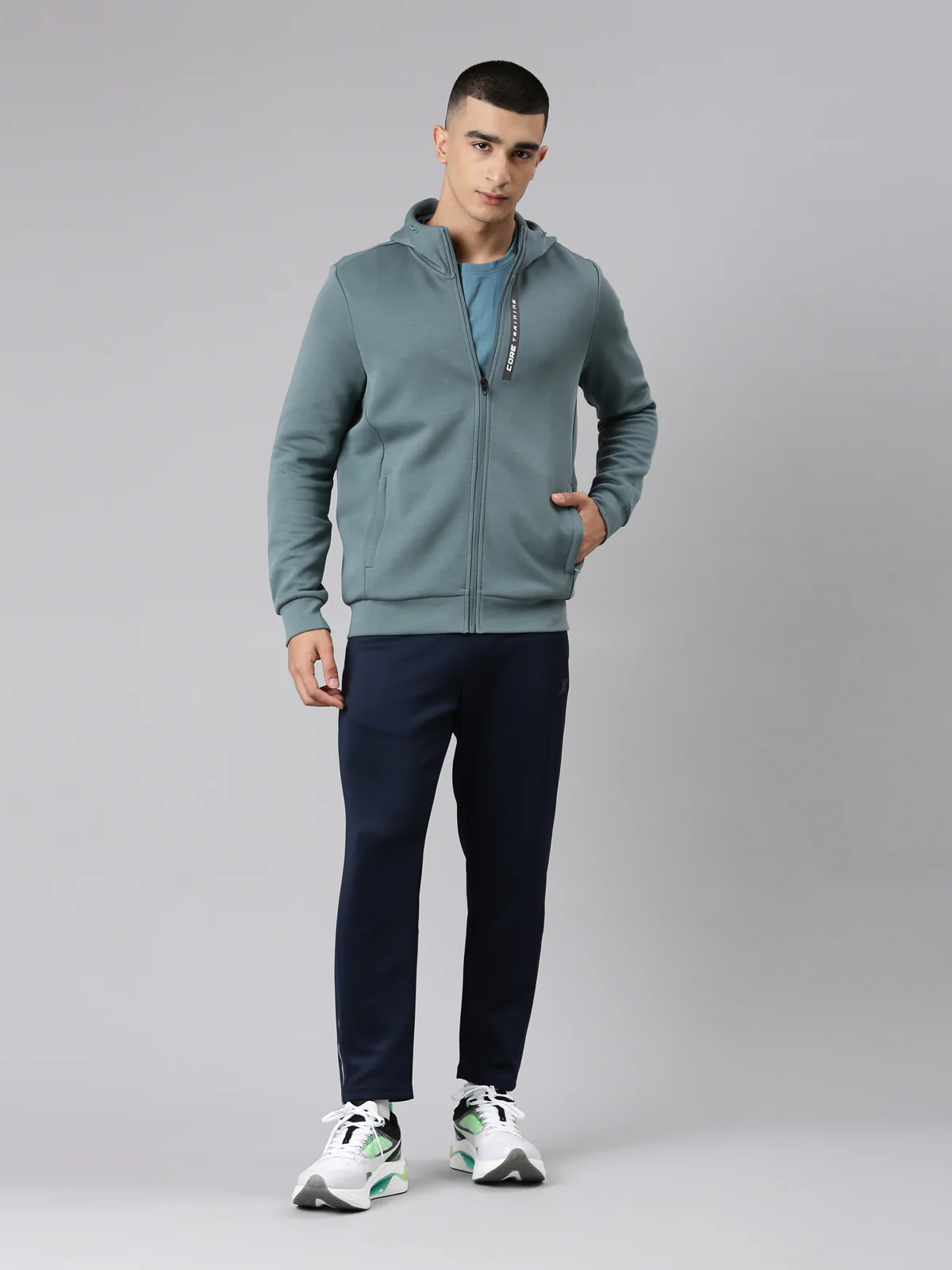 Seamless Dry-Fit Training Sweatshirt - Grey - Image 5