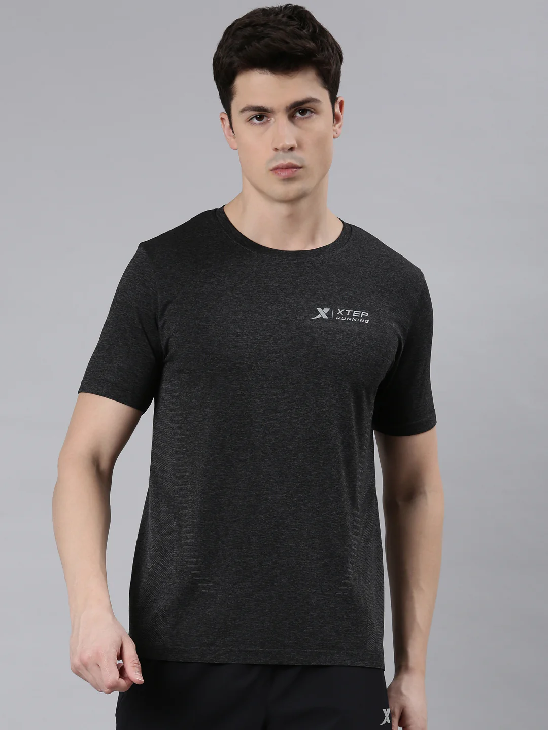 Quick-Dry Training Short-Sleeve T-Shirt - Dark Heather - Image 5