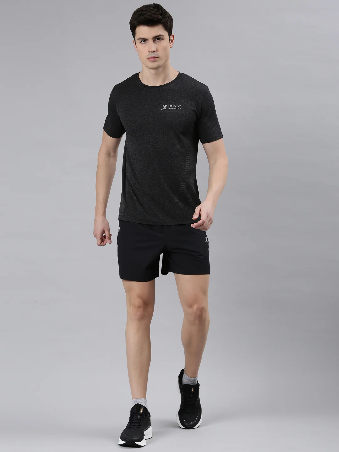 Quick-Dry Training Short-Sleeve T-Shirt - Dark Heather - Image 7