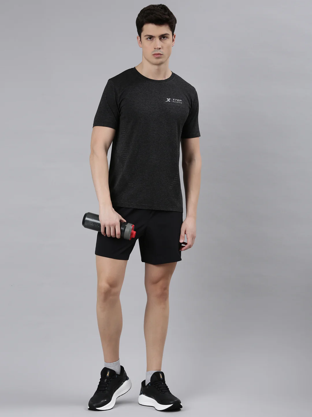 Quick-Dry Training Short-Sleeve T-Shirt - Dark Heather - Image 8