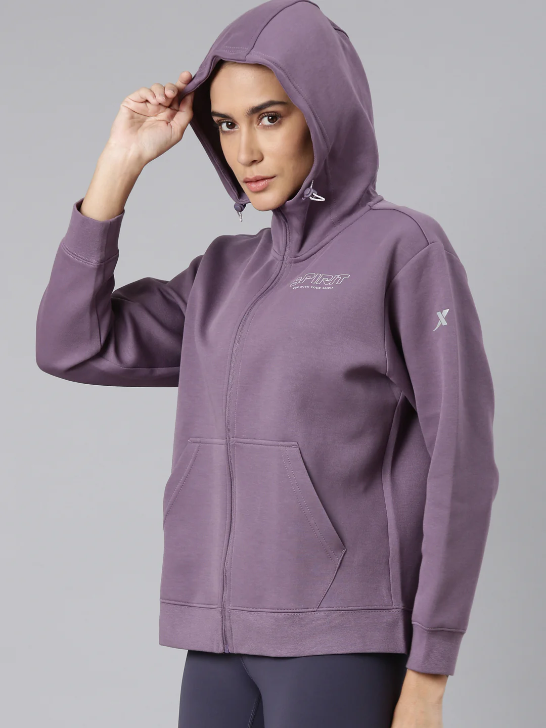 Dry Fit Confort Hoodie - Black/Purple - Image 3