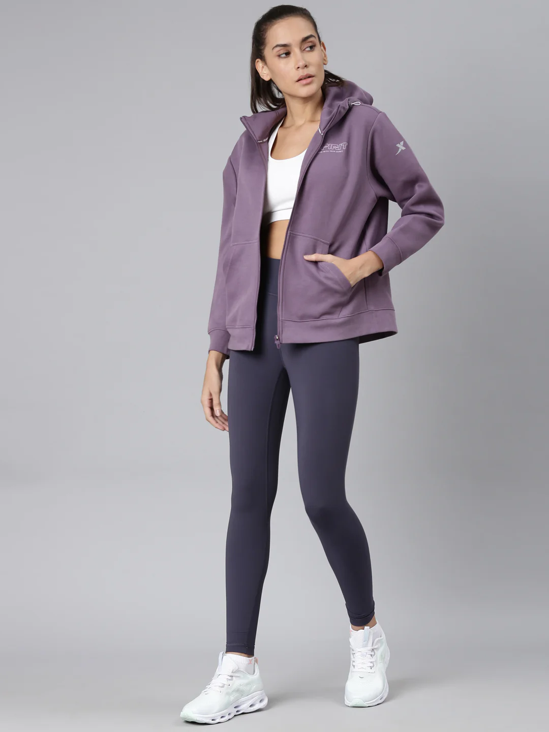 Dry Fit Confort Hoodie - Black/Purple - Image 6