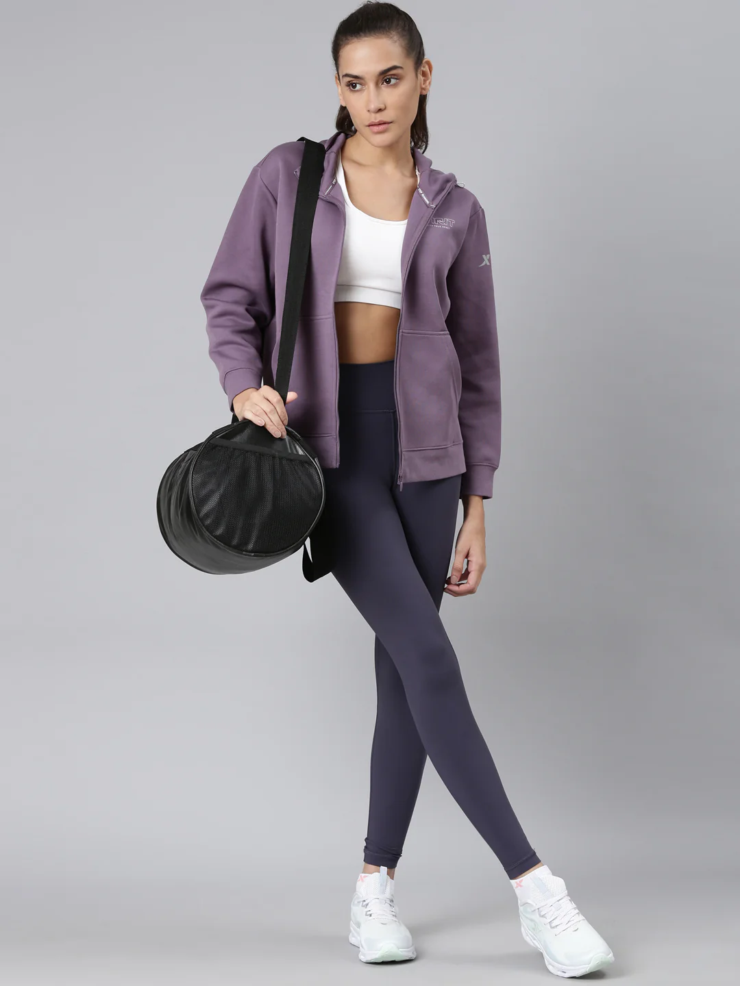 Dry Fit Confort Hoodie - Black/Purple - Image 9