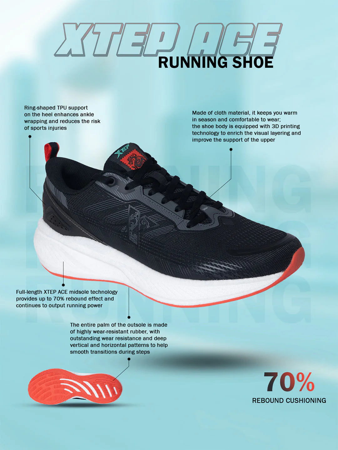 ACE Running Shoe - Moon Grey - Image 8