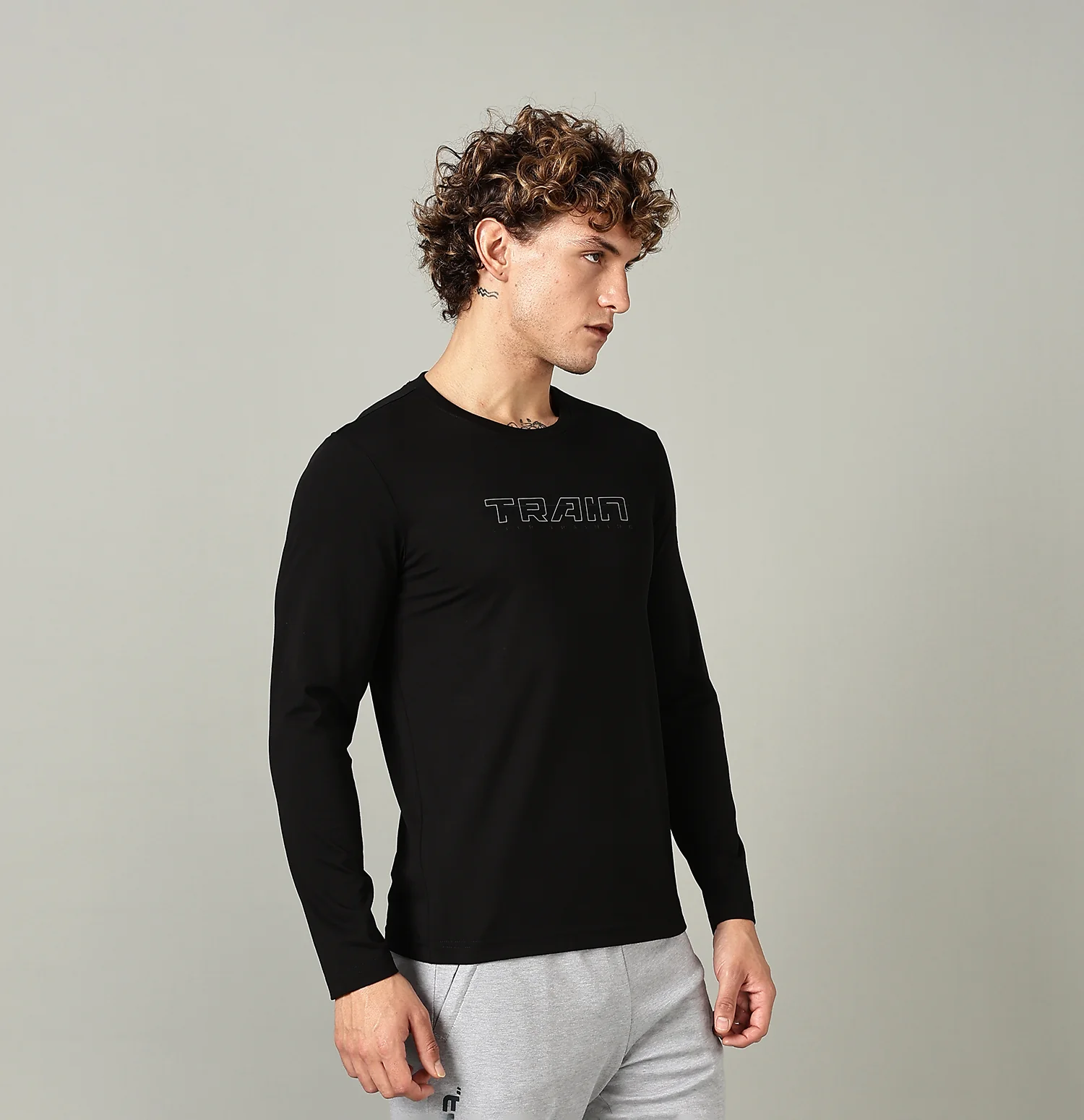 Active Long-Sleeve Training T-Shirt - Black - Image 3