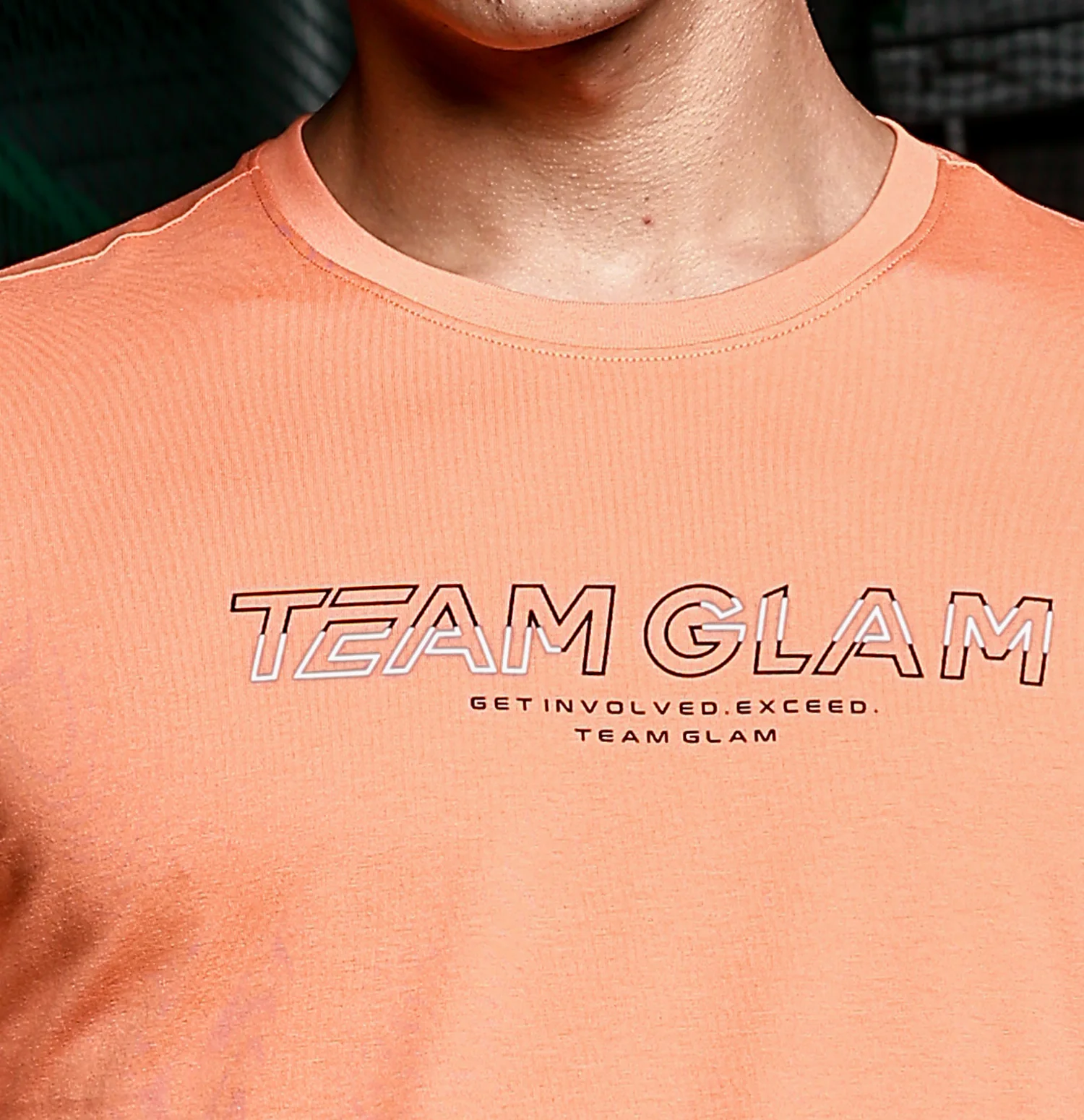 Cotton Flannel Printed T-Shirt - Earthy Orange - Image 5