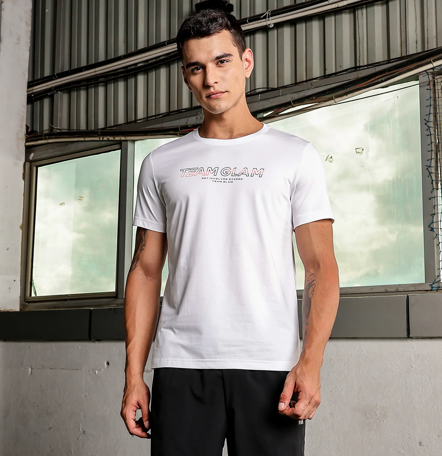 Xtep Men Active Printed T-shirt