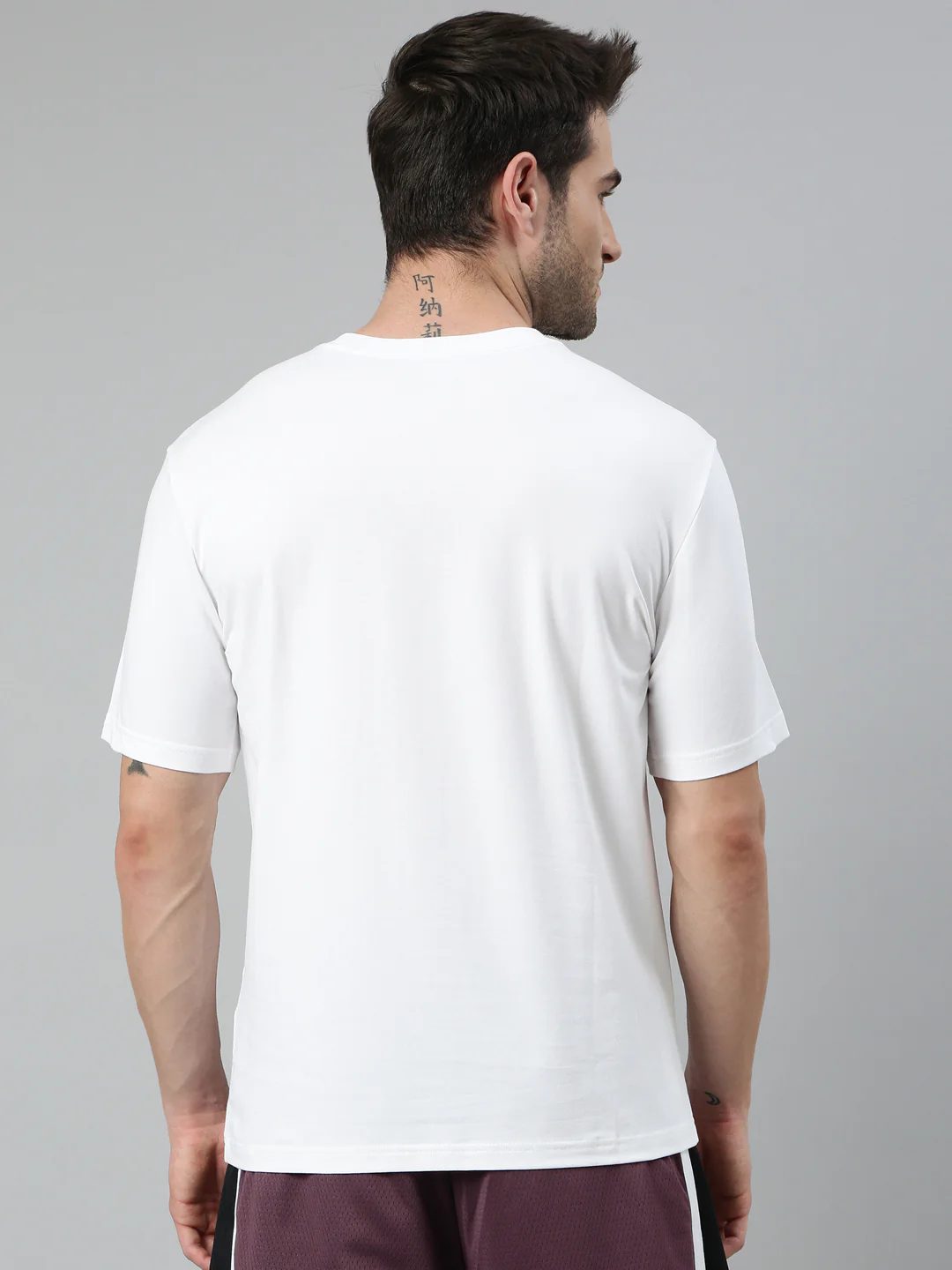 Cotton Dry Active Basketball T-Shirt - Pearl White - Image 4