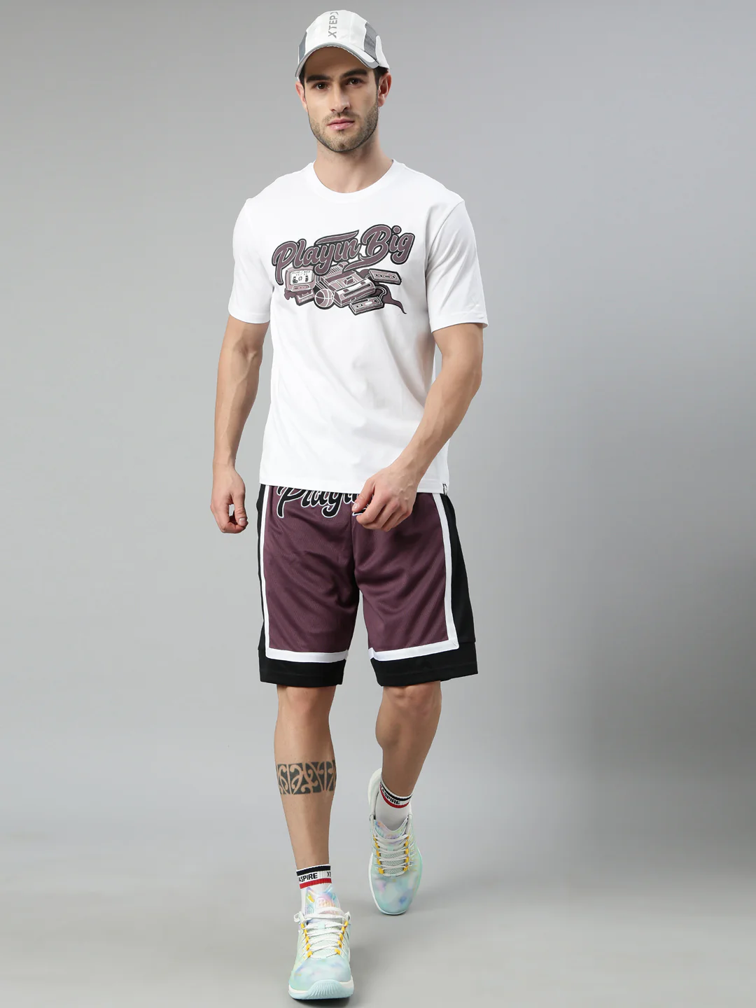 Cotton Dry Active Basketball T-Shirt - Pearl White - Image 5