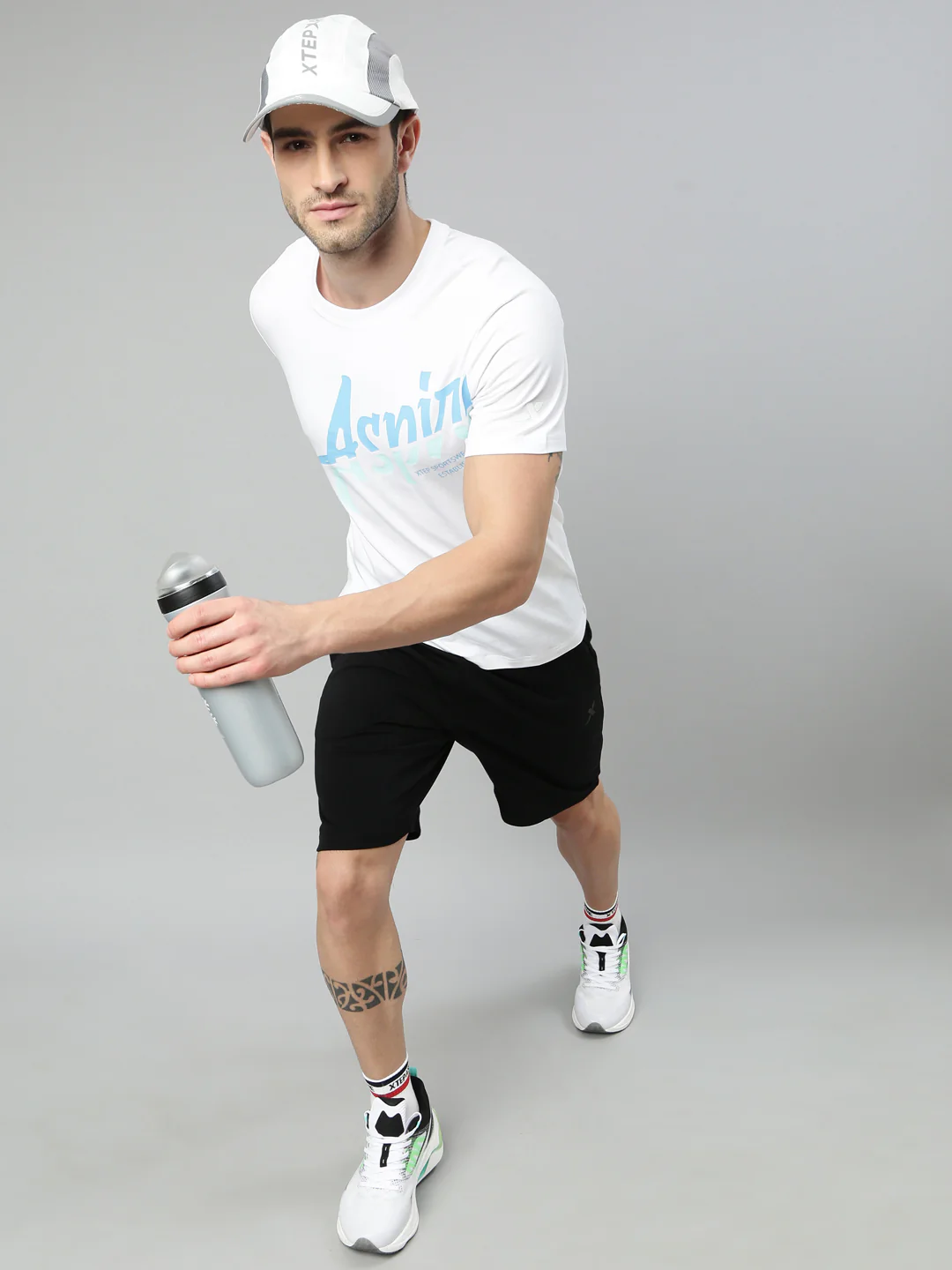 Cotton Dry Active Casual T-Shirt - Pearl White - Image 7