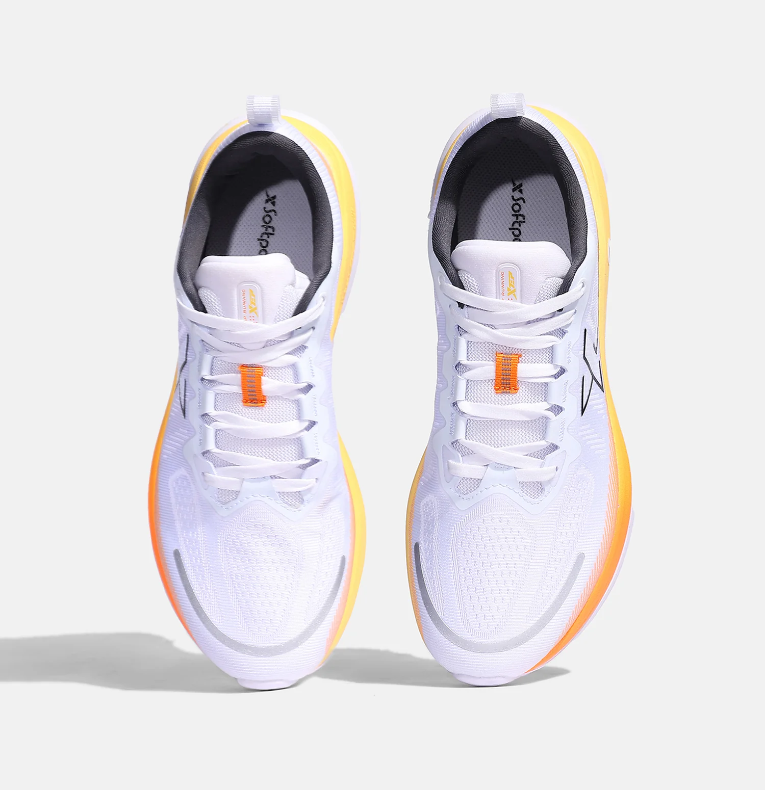 Feather Foam Running Shoe - White Lava Orange - Image 4