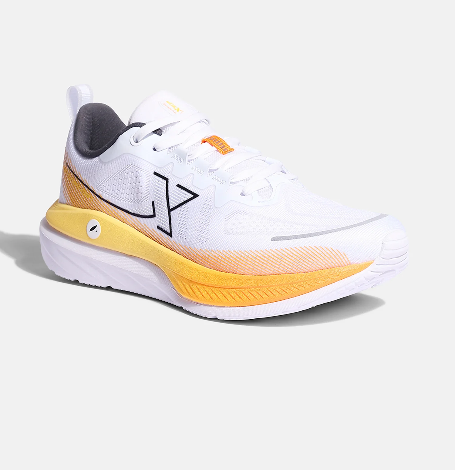 Feather Foam Running Shoe - White Lava Orange - Image 6