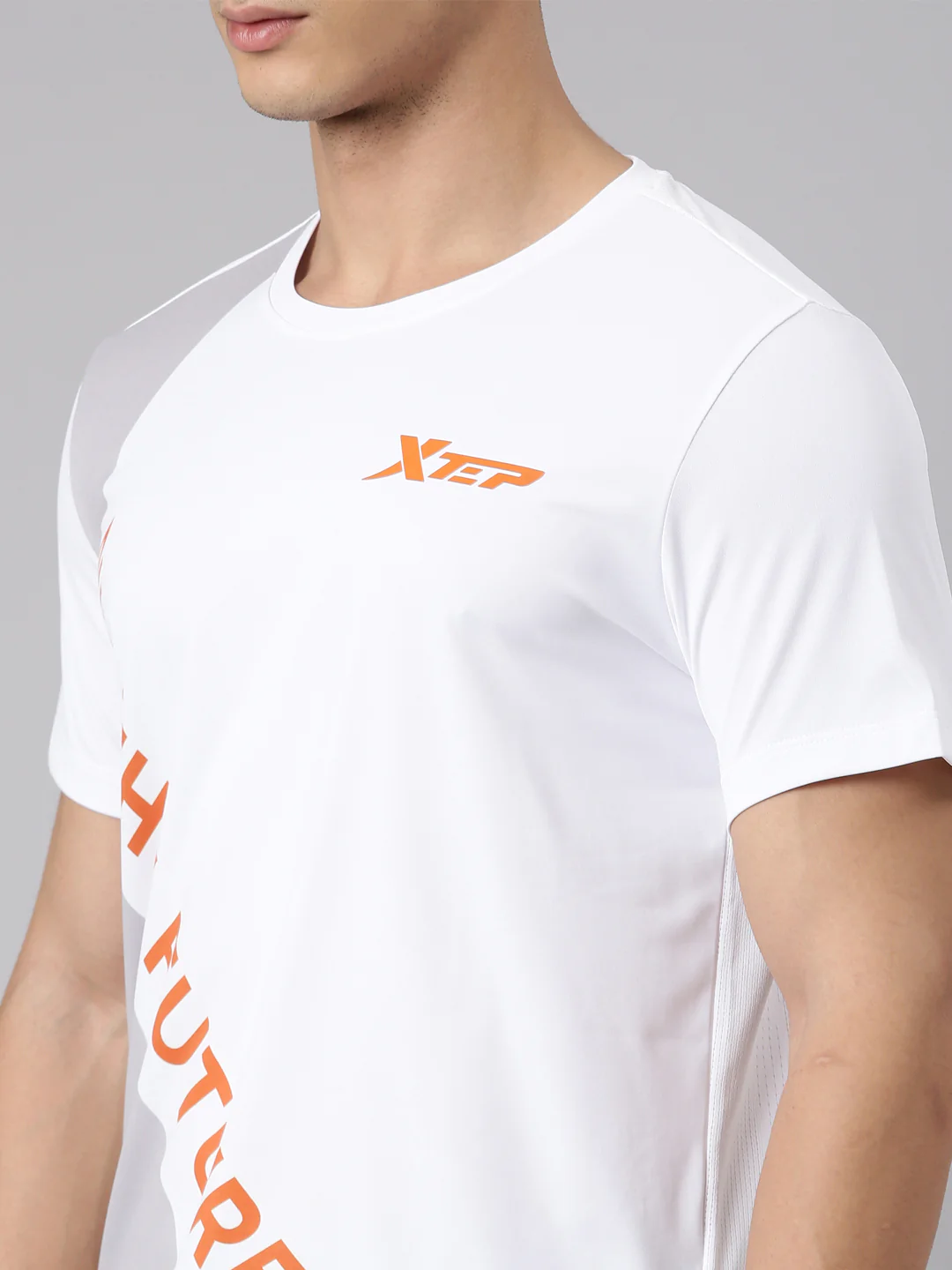 Quick-Dry Running Short-Sleeve T-Shirt - Blue/White - Image 14