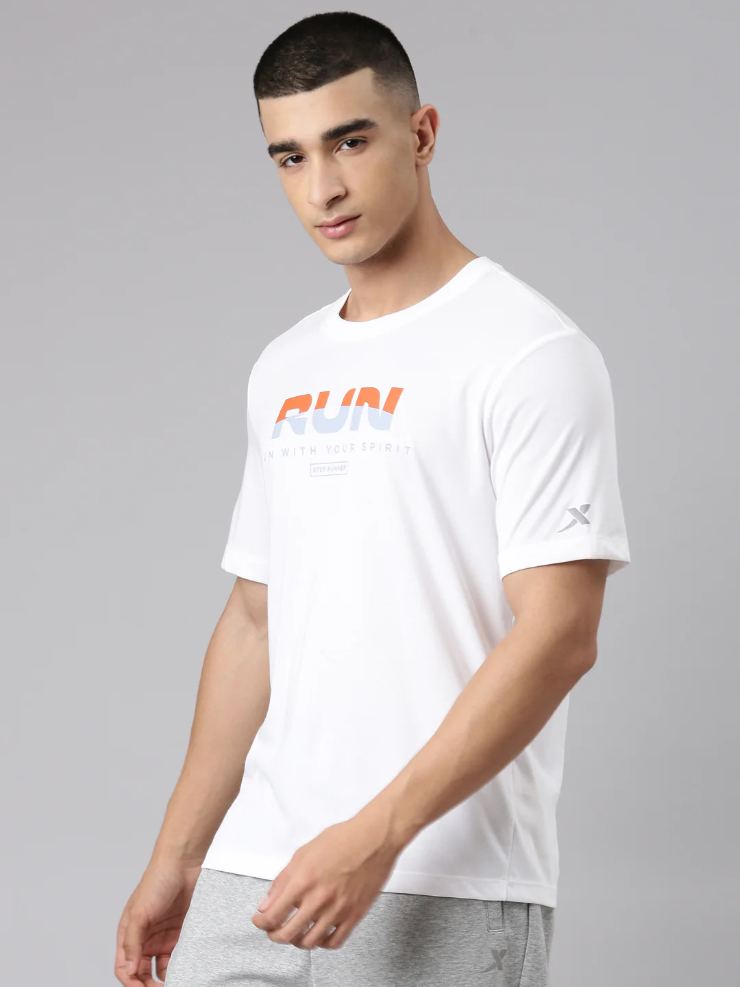 Polycotton Running T-Shirt - Pearl White - Image 3