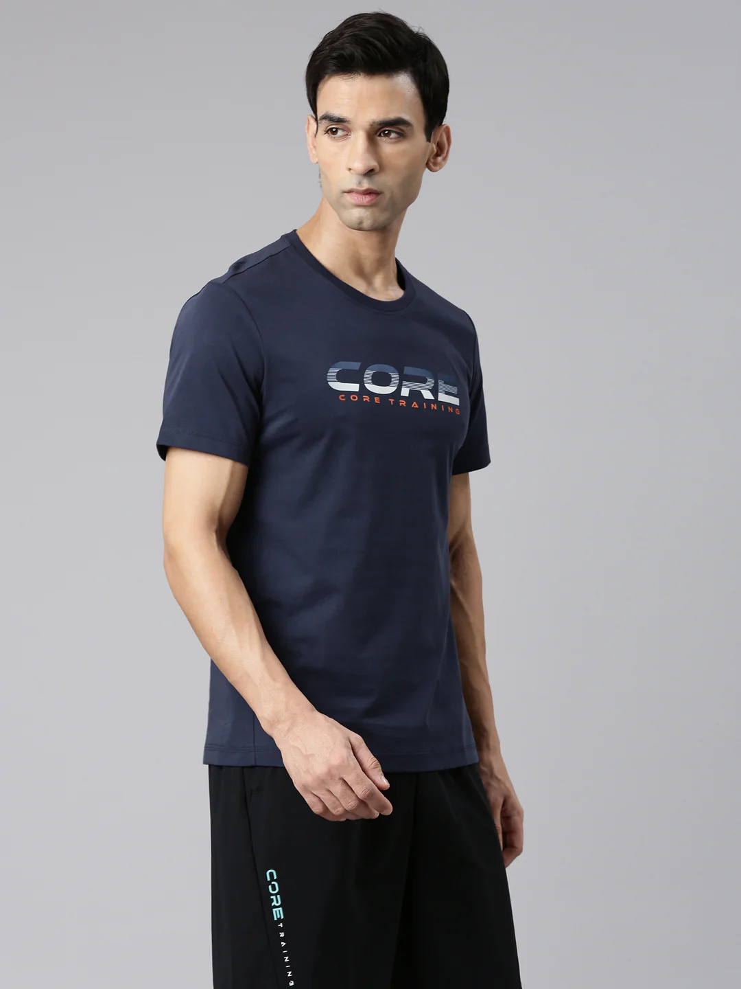 Cotton Dry Training T-Shirt - Late Blue - Image 2