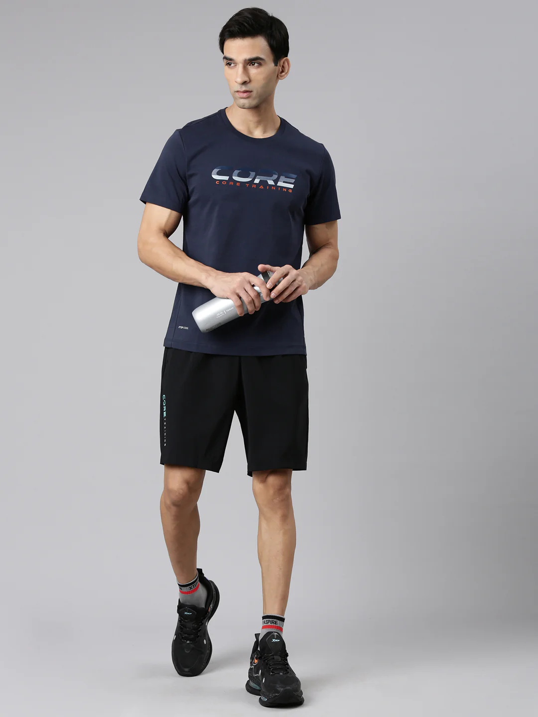 Cotton Dry Training T-Shirt - Late Blue - Image 8