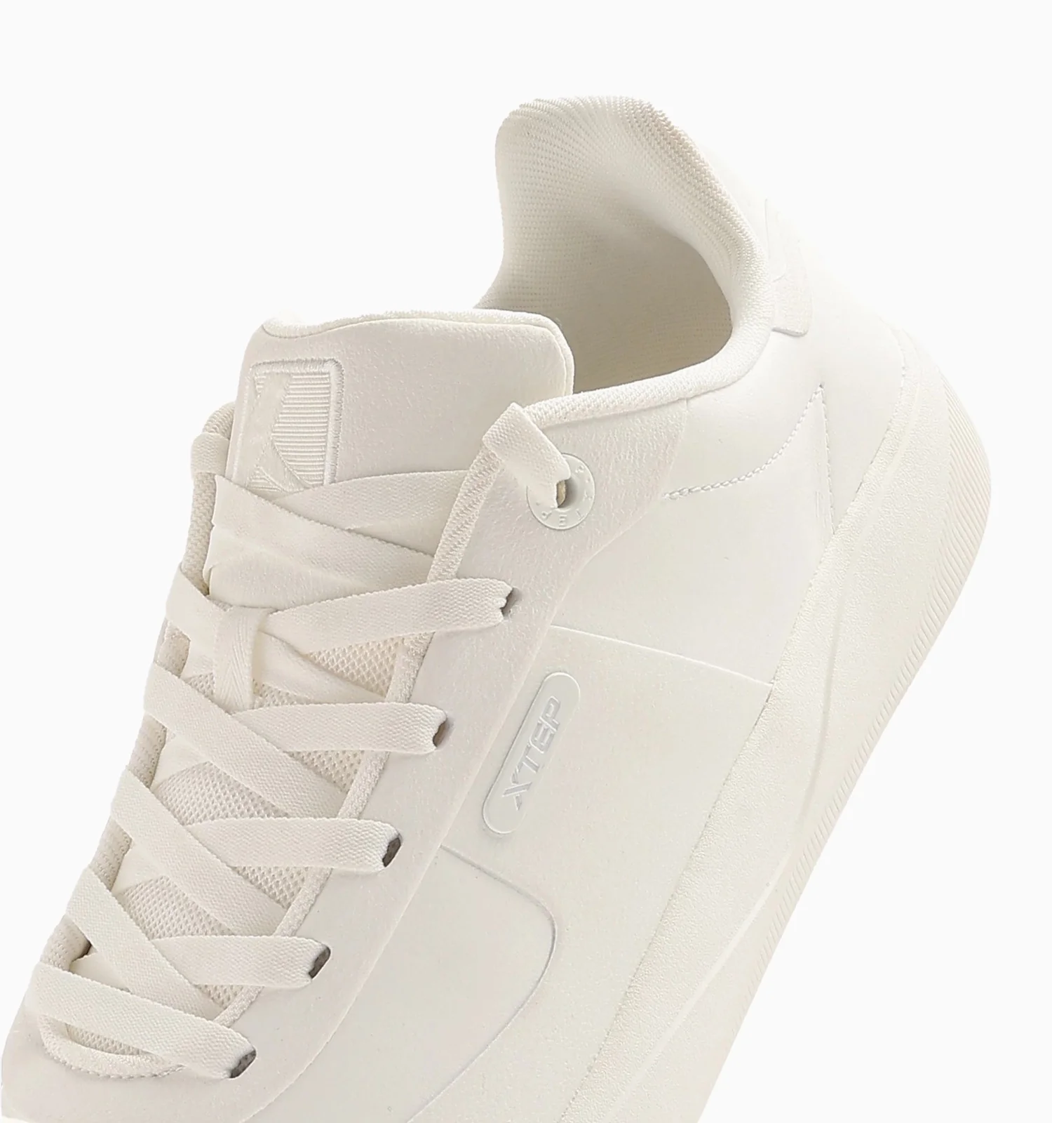 Split Suede Leather Sneakers - Canvas White - Image 2