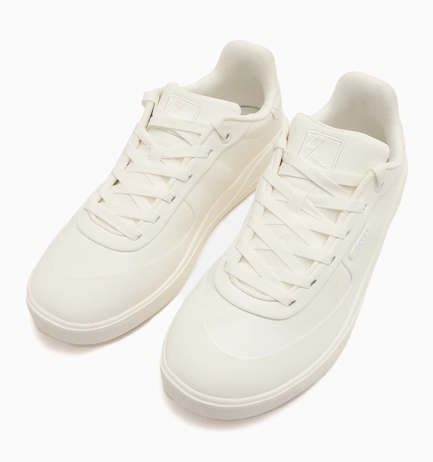 Split Suede Leather Sneakers - Canvas White - Image 4