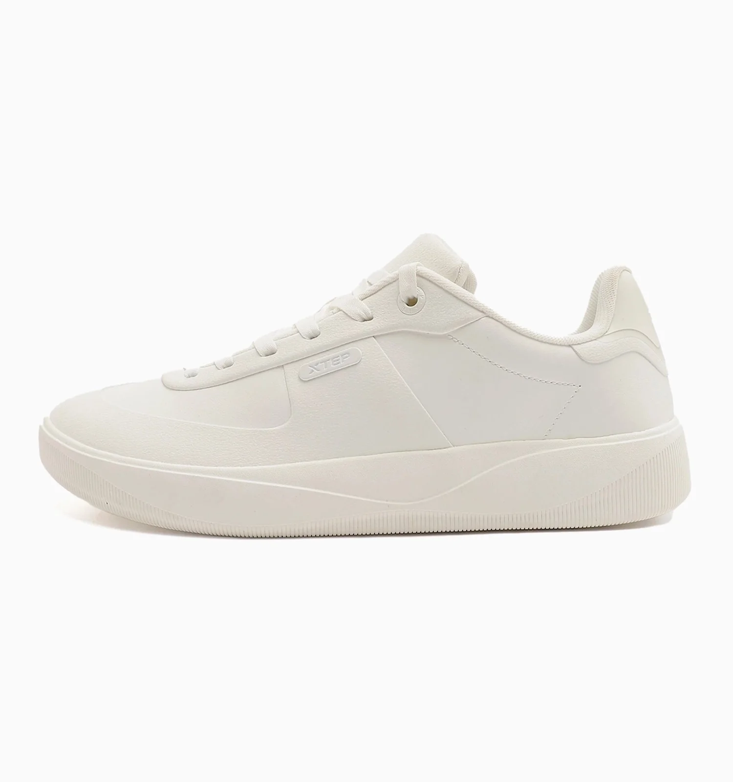 Split Suede Leather Sneakers - Canvas White - Image 5