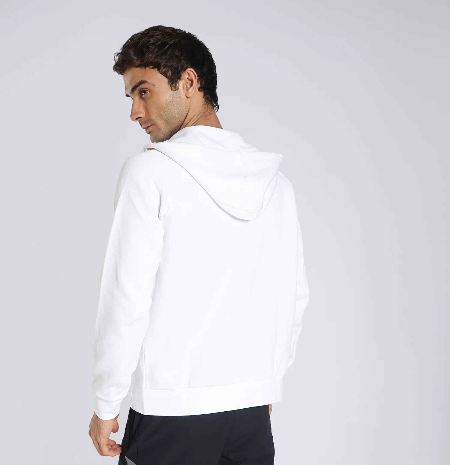 Active Knit Training Hoodie - Pearl White - Image 5