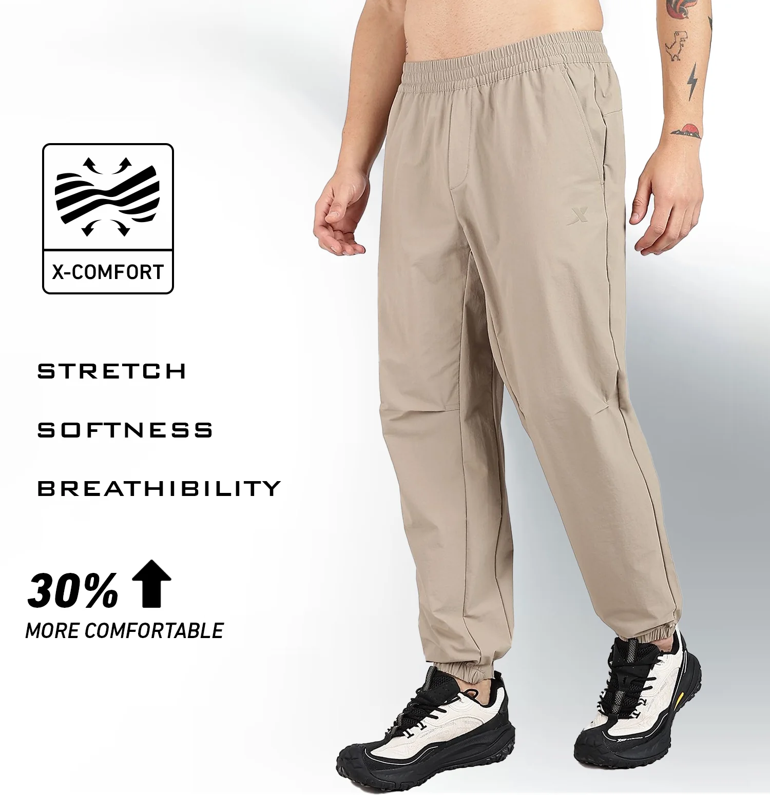 Comfort Woven Quick-Dry Outdoor Pants - Beige - Image 3