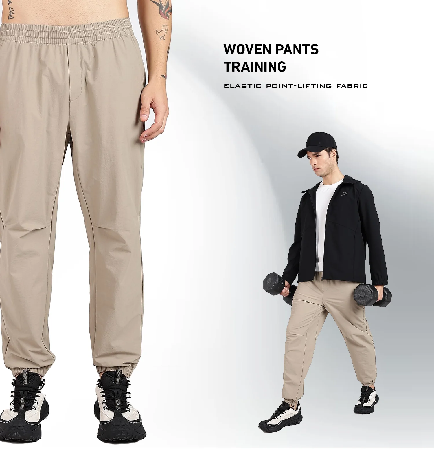 Comfort Woven Quick-Dry Outdoor Pants - Beige - Image 5