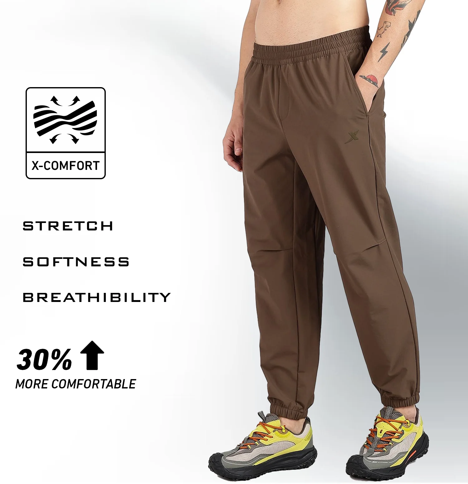 Comfort Woven Quick-Dry Outdoor Pants - Brown - Image 4