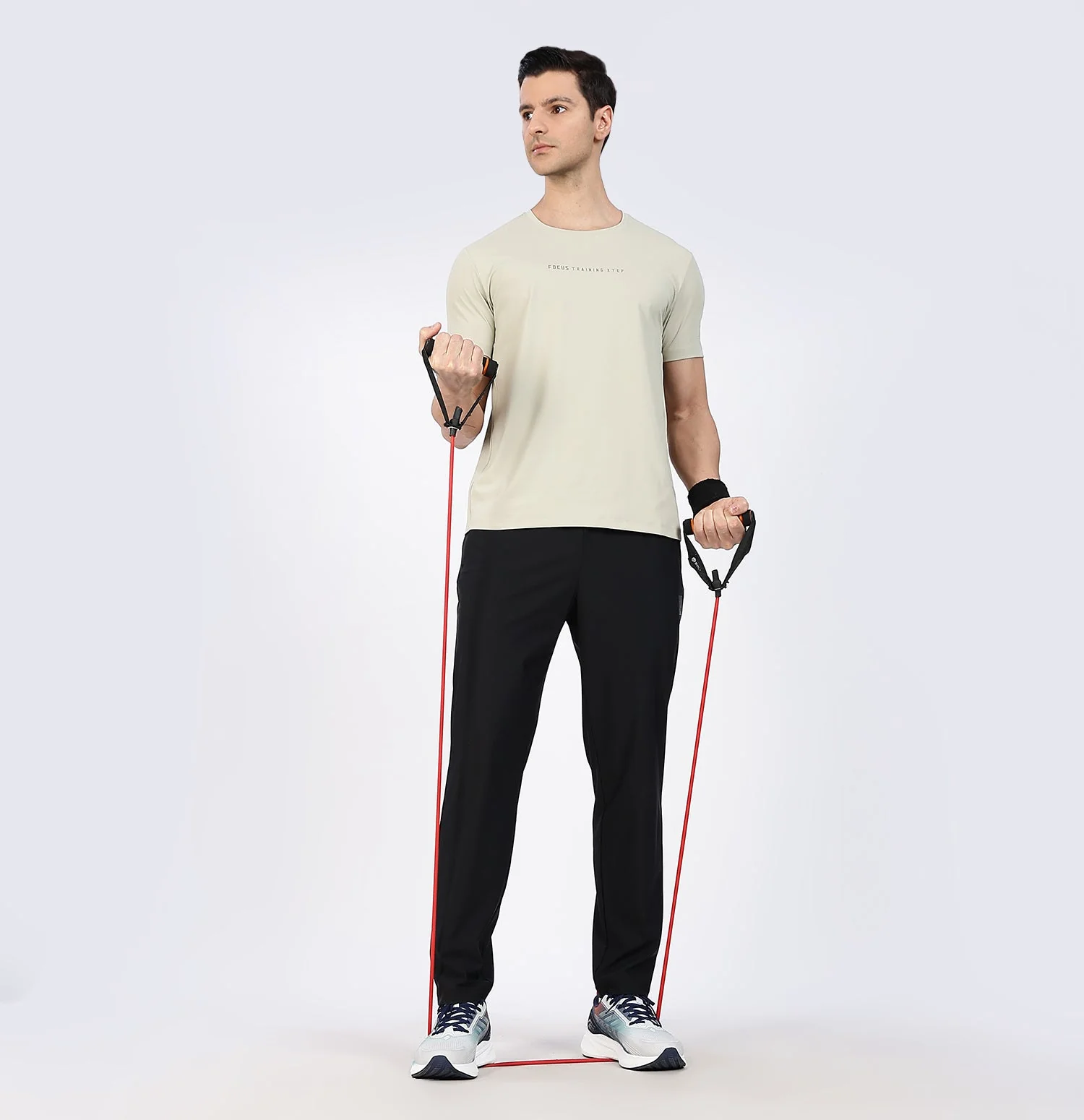Ice-Cooling Running T-Shirt - Gold Sand Grey - Image 5