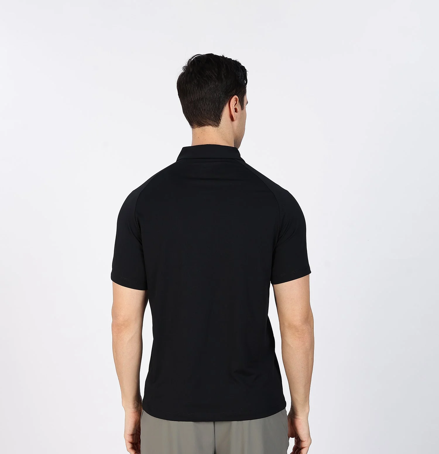 Ice-Cooling Training Polo T-Shirt - Black - Image 3