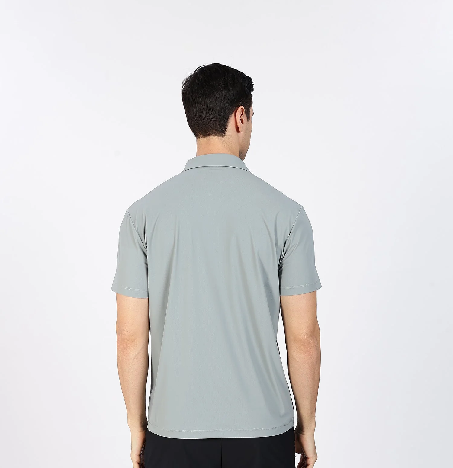 Ice-Cooling Training Polo T-Shirt- Grey - Image 3