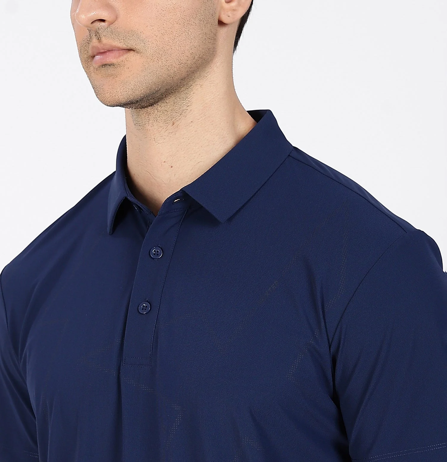 Ice-Cooling Training Polo T-Shirt - Siam Blue - Image 4