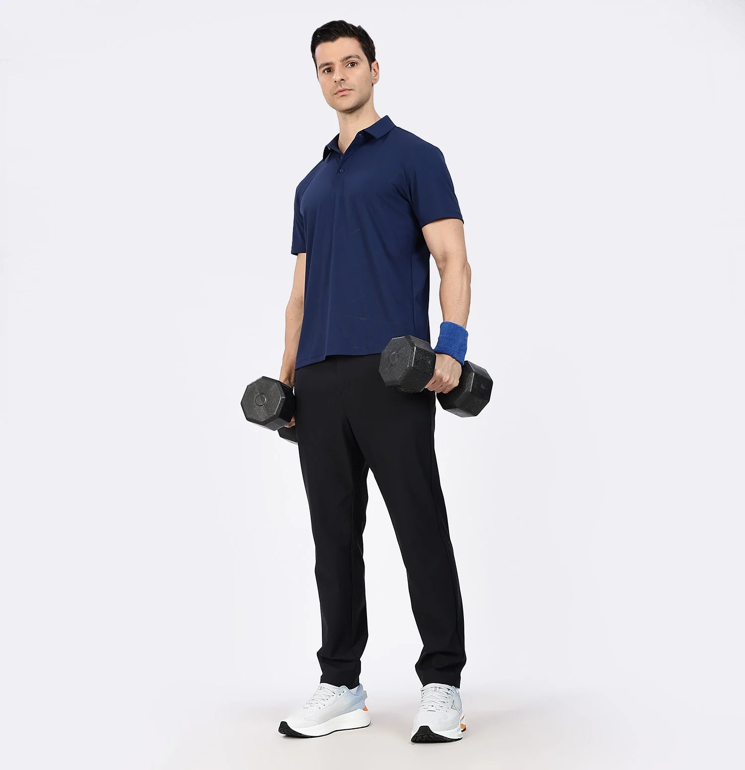 Ice-Cooling Training Polo T-Shirt - Siam Blue - Image 5