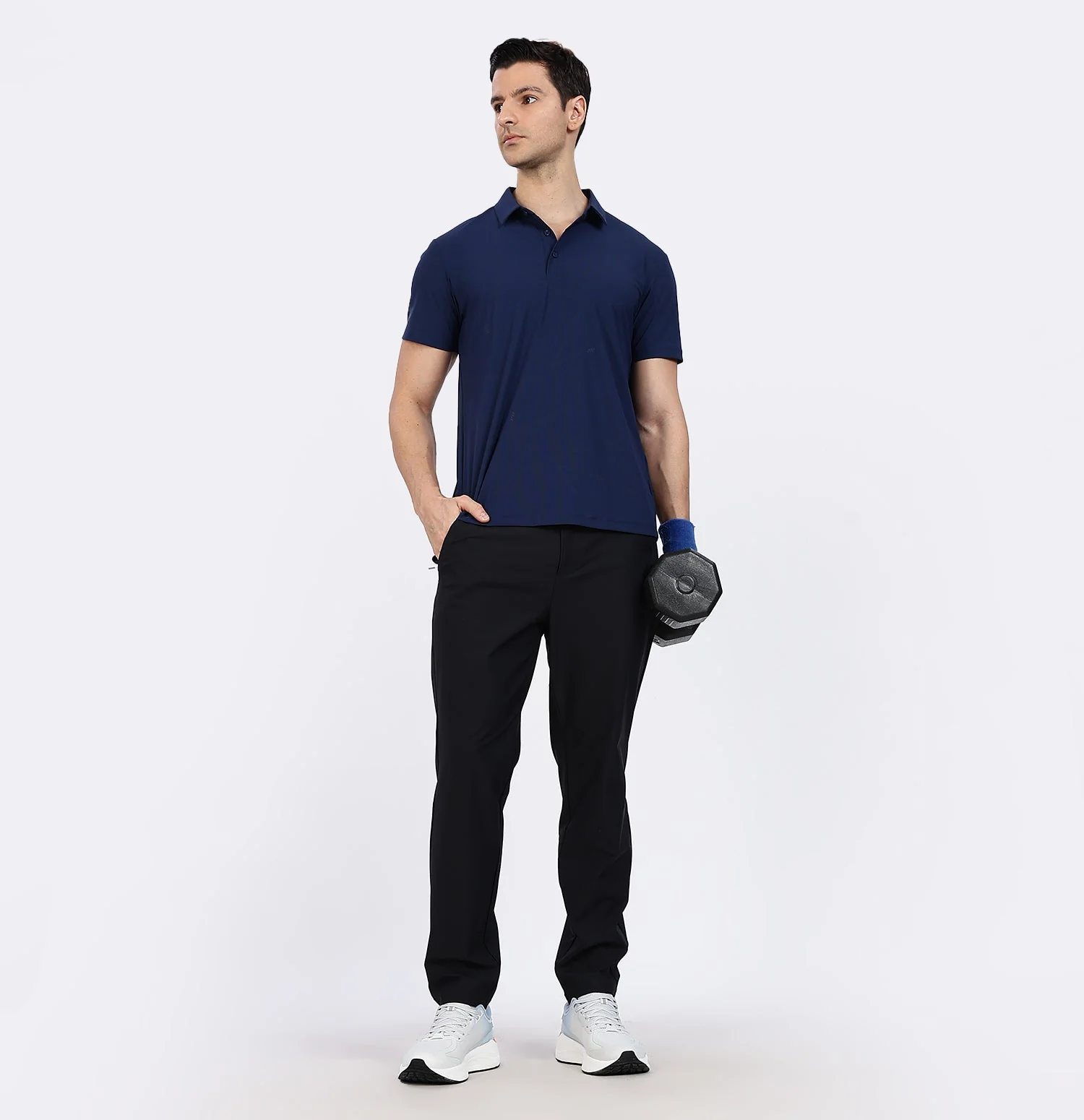 Ice-Cooling Training Polo T-Shirt - Siam Blue - Image 6