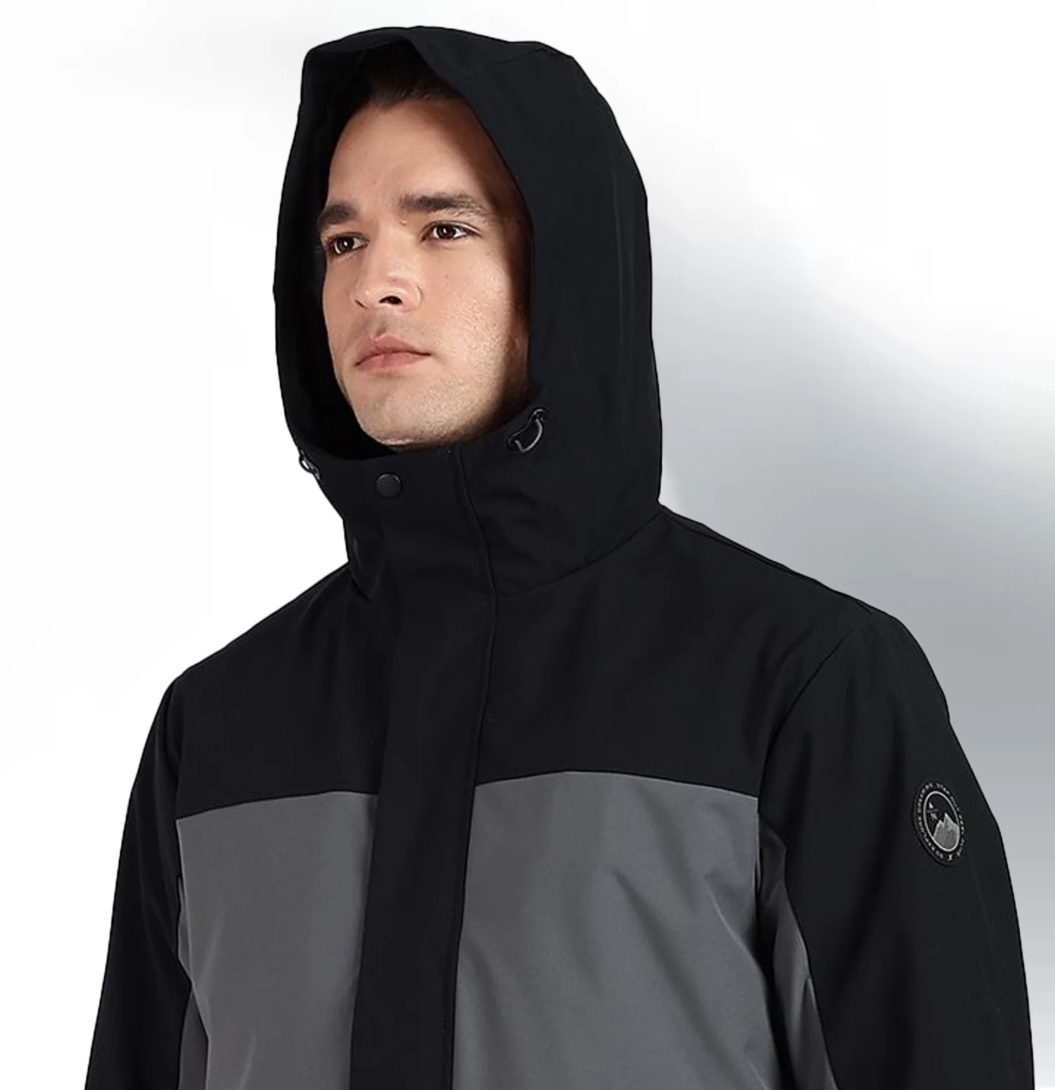 Twinset 3-in-1 Winter Jacket - Black/Grey - Image 4
