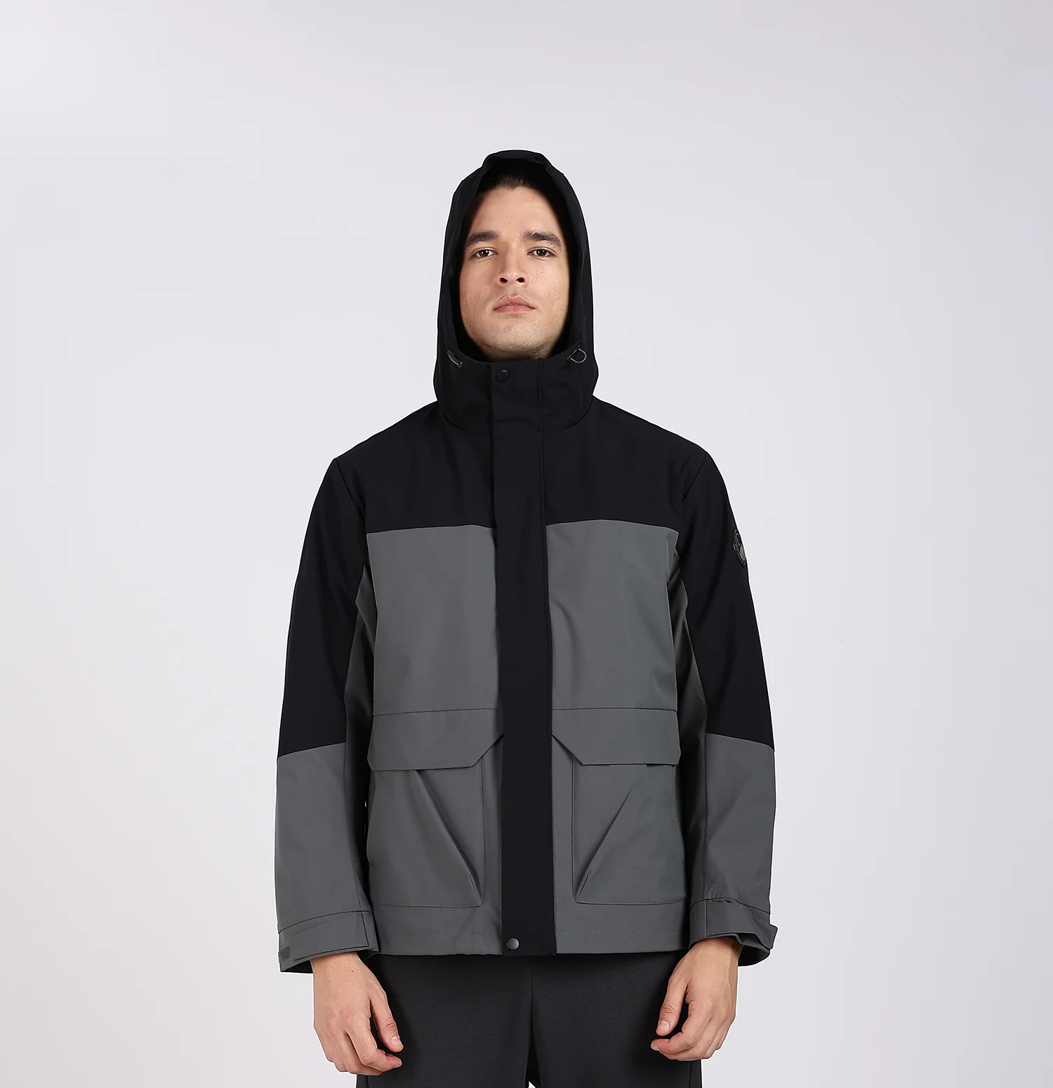 Twinset 3-in-1 Winter Jacket - Black/Grey - Image 7