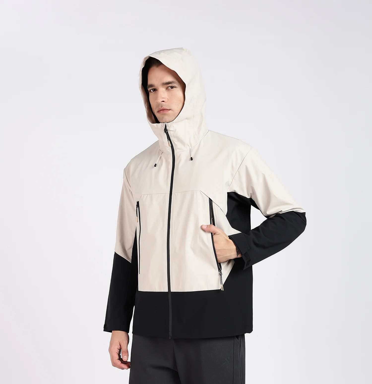 Twinset 3-in-1 Winter Jacket - Apricot/Black - Image 6