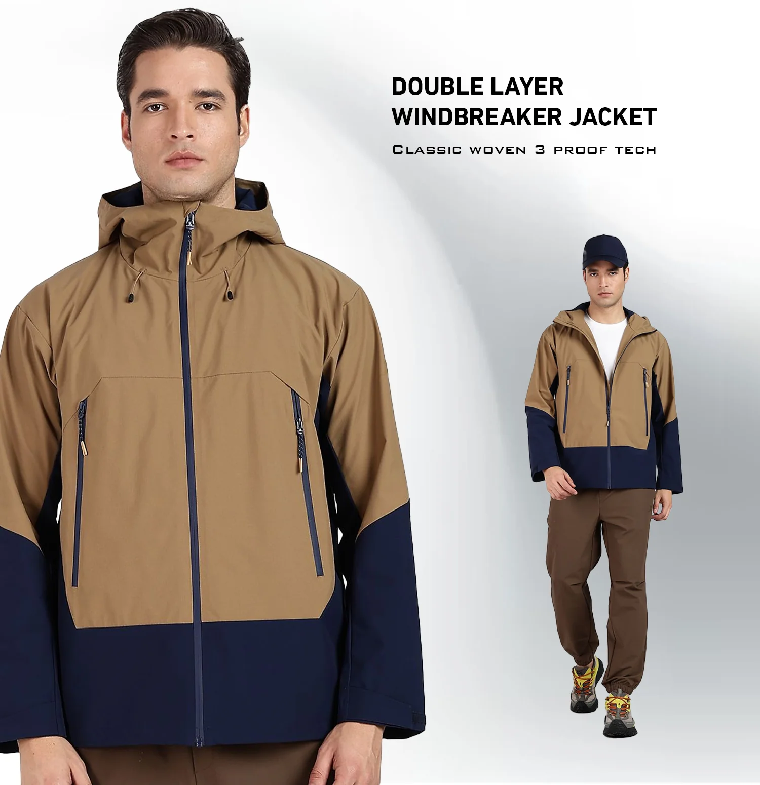 Twinset 3-in-1 Winter Jacket - Hazel/Night Blue - Image 6