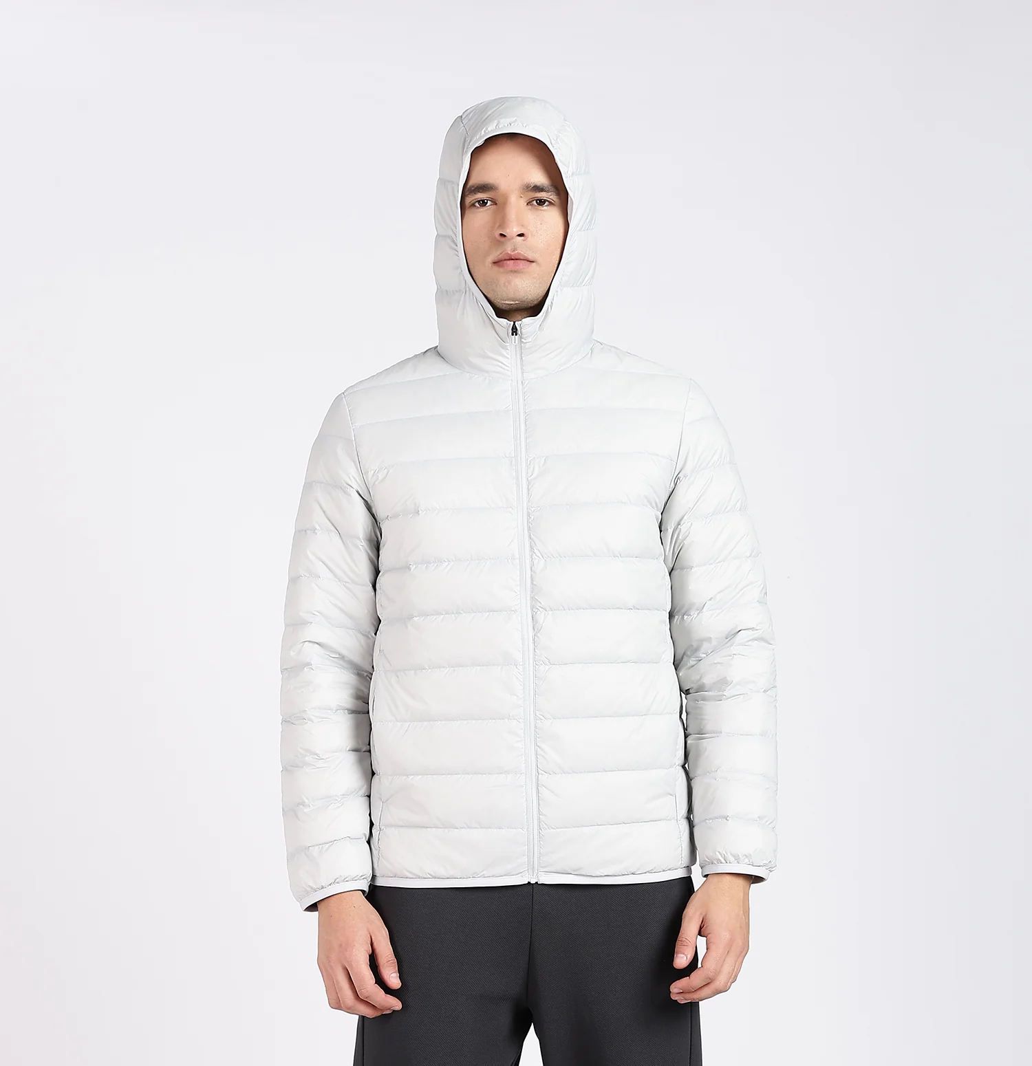 X-Shield Padded Down Jacket - Moss Grey - Image 6