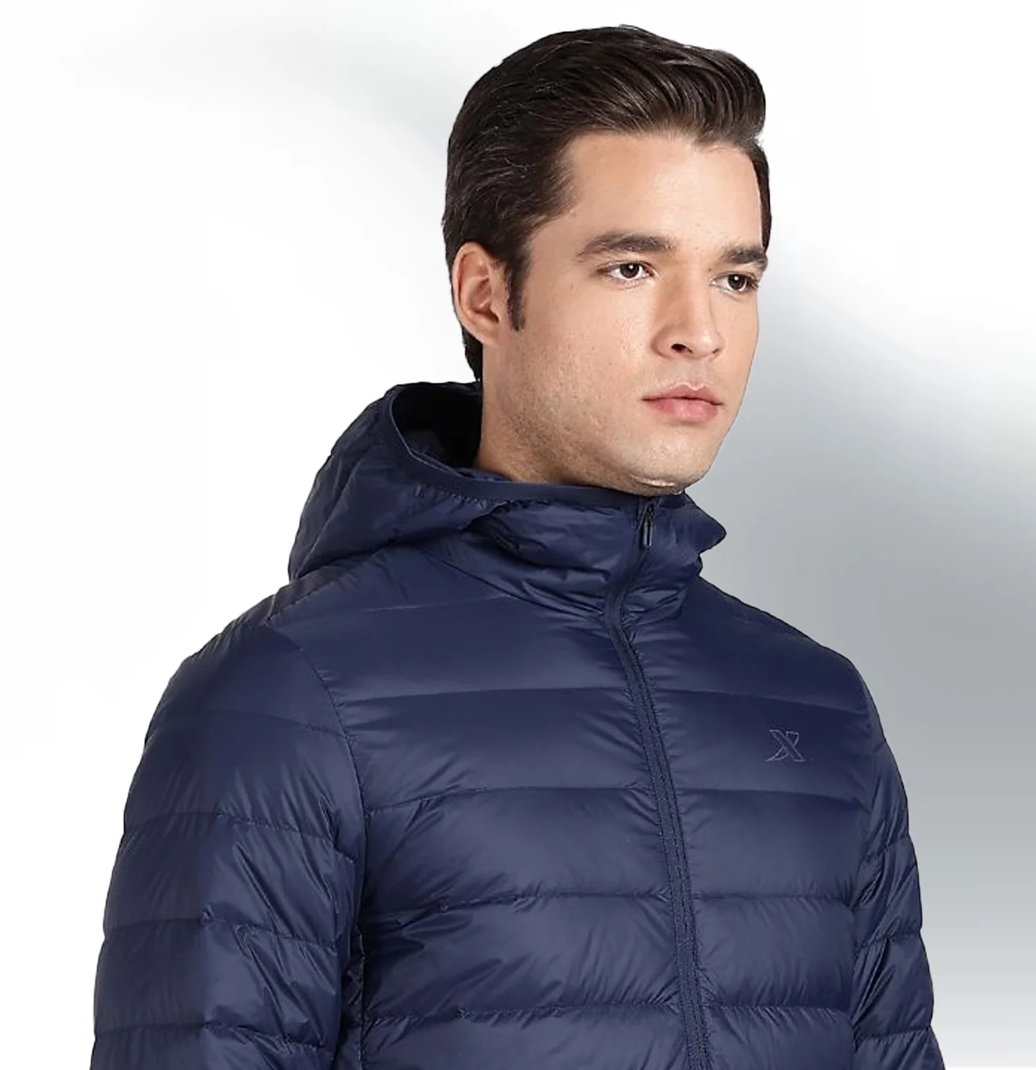 X-Shield Padded Down Jacket - Oxford Blue - Image 5