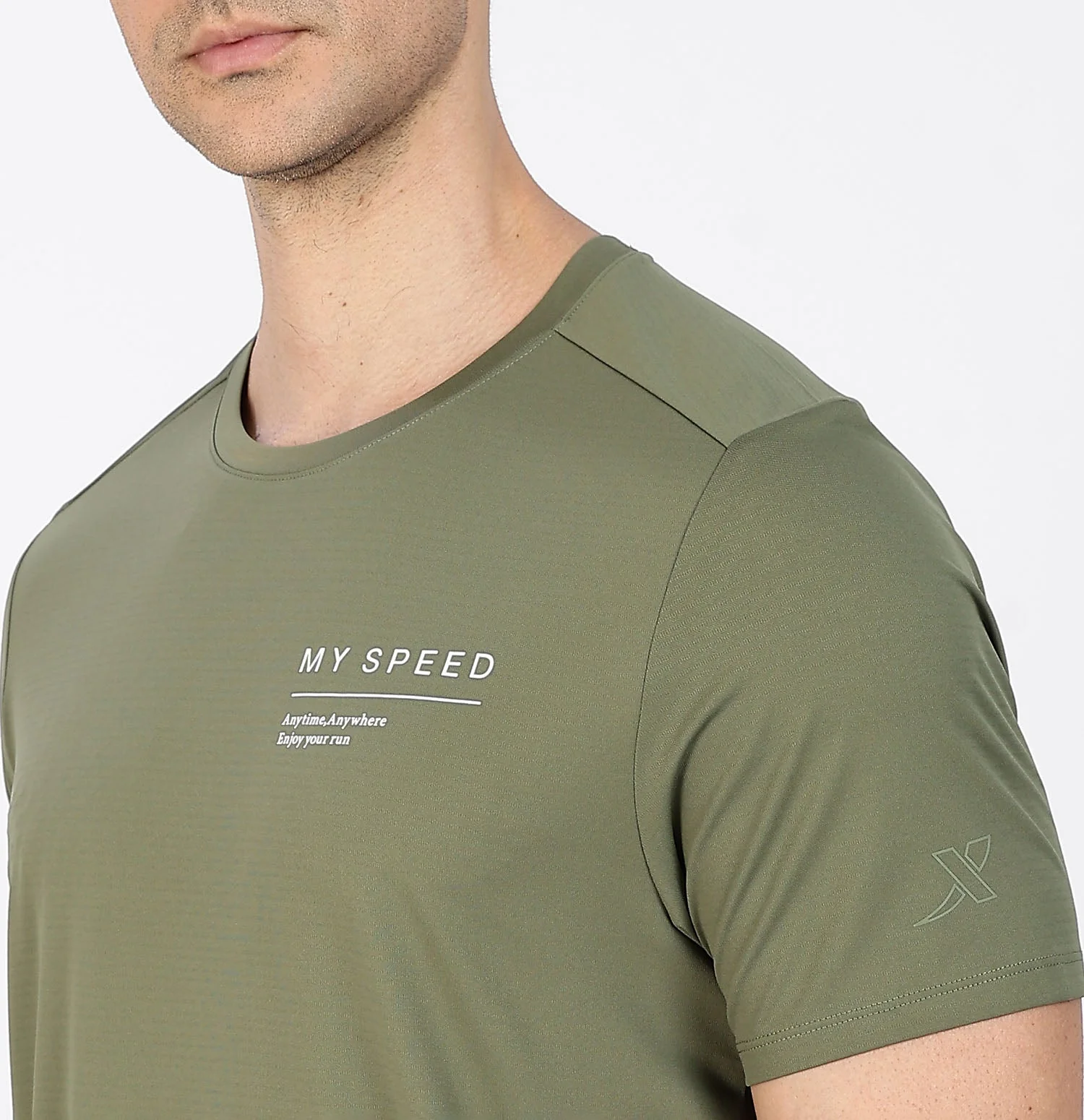 Quick-Dry Moisture-Wicking Running T-Shirt - Bamboo Leaf Green - Image 4